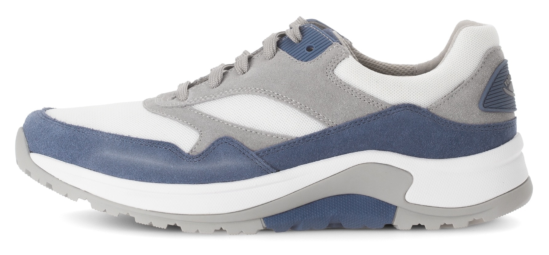 Gabor Rollingsoft Keilsneaker, Freizeitschuh, Halbschuh, Schnürschuh mit Wechselfußbett, Weite G