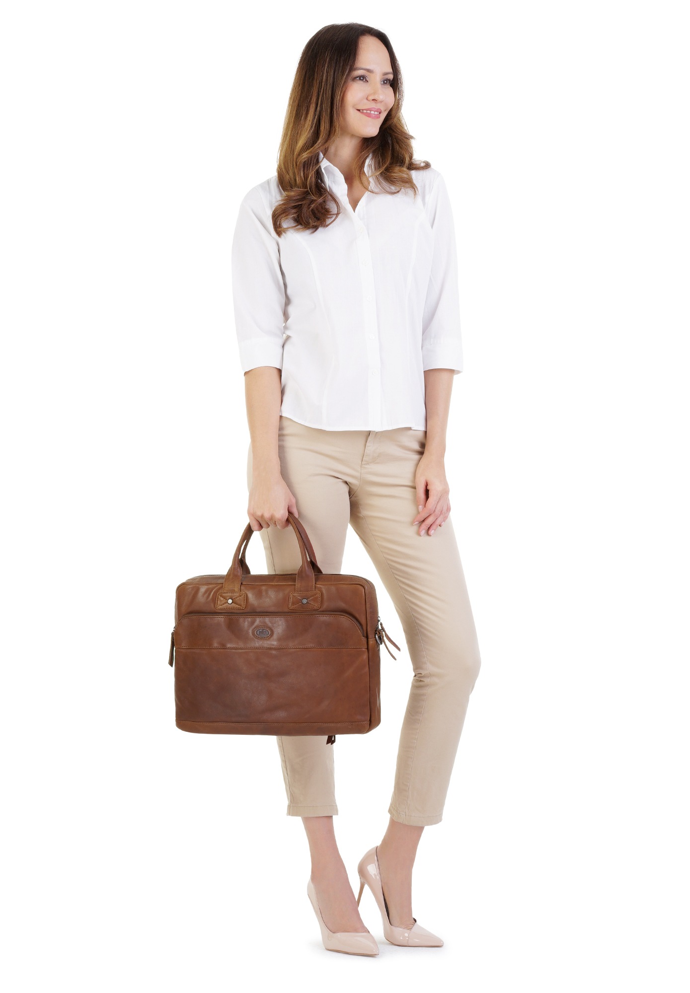 Piké Aktentasche echt Leder günstig online kaufen