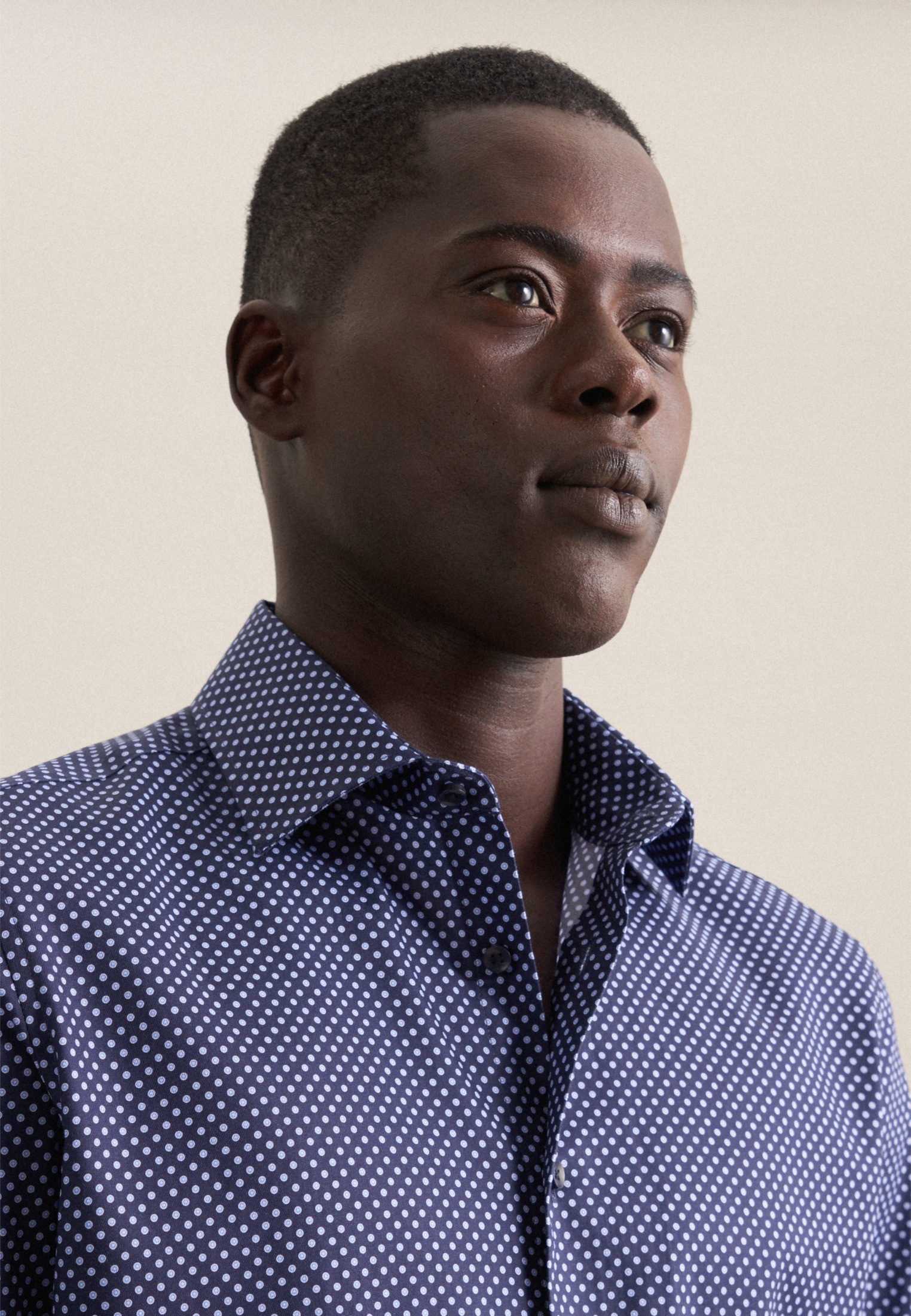 Thumbnail - seidensticker Businesshemd "Slim" Slim 1/1 Kentkragen Druck