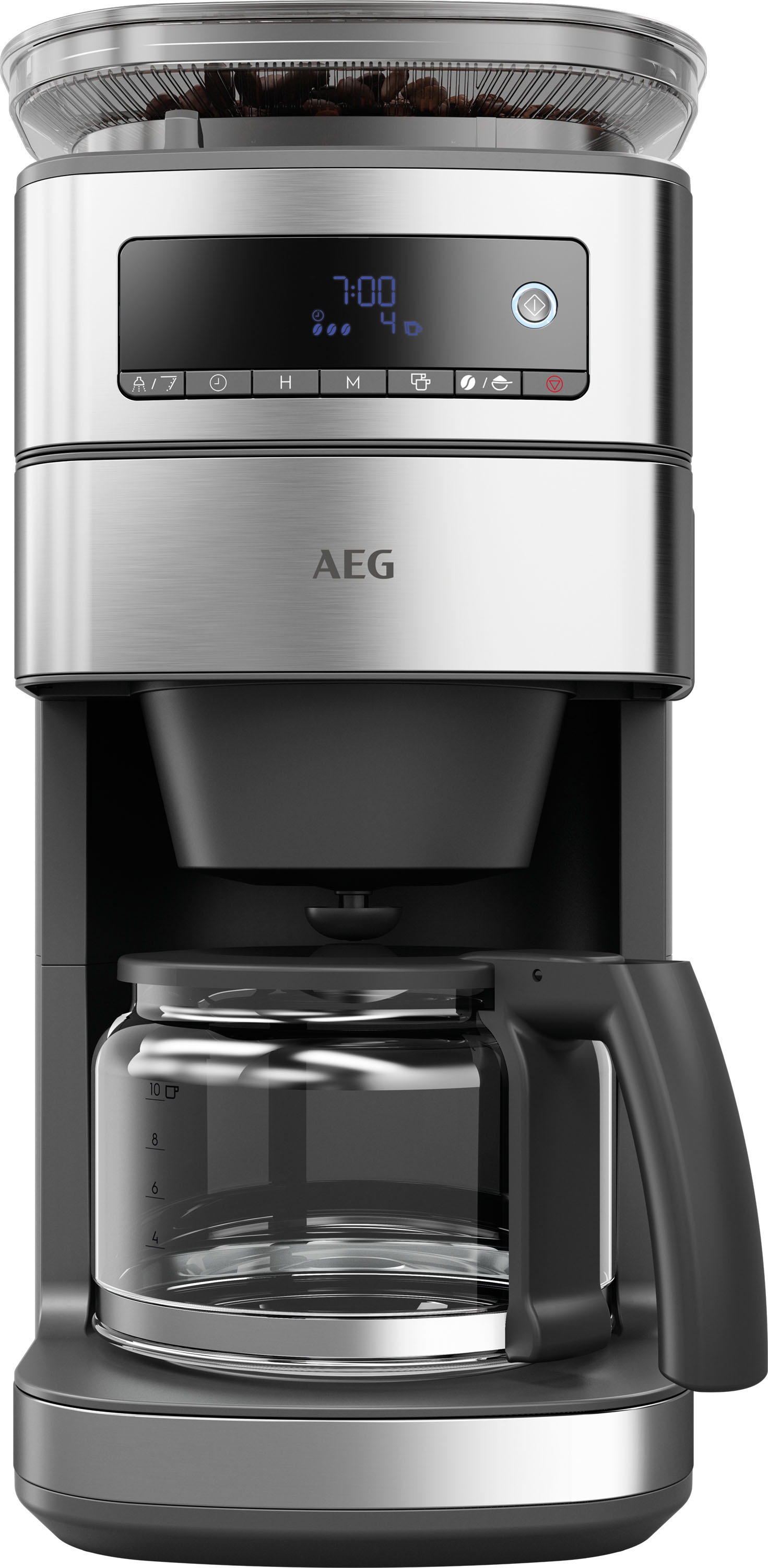 AEG Kaffeemaschine mit Mahlwerk »CM6-1-5ST Gourmet 6«, 1,25 l Kaffeekanne,  Papierfilter, 1x4 bestellen | BAUR