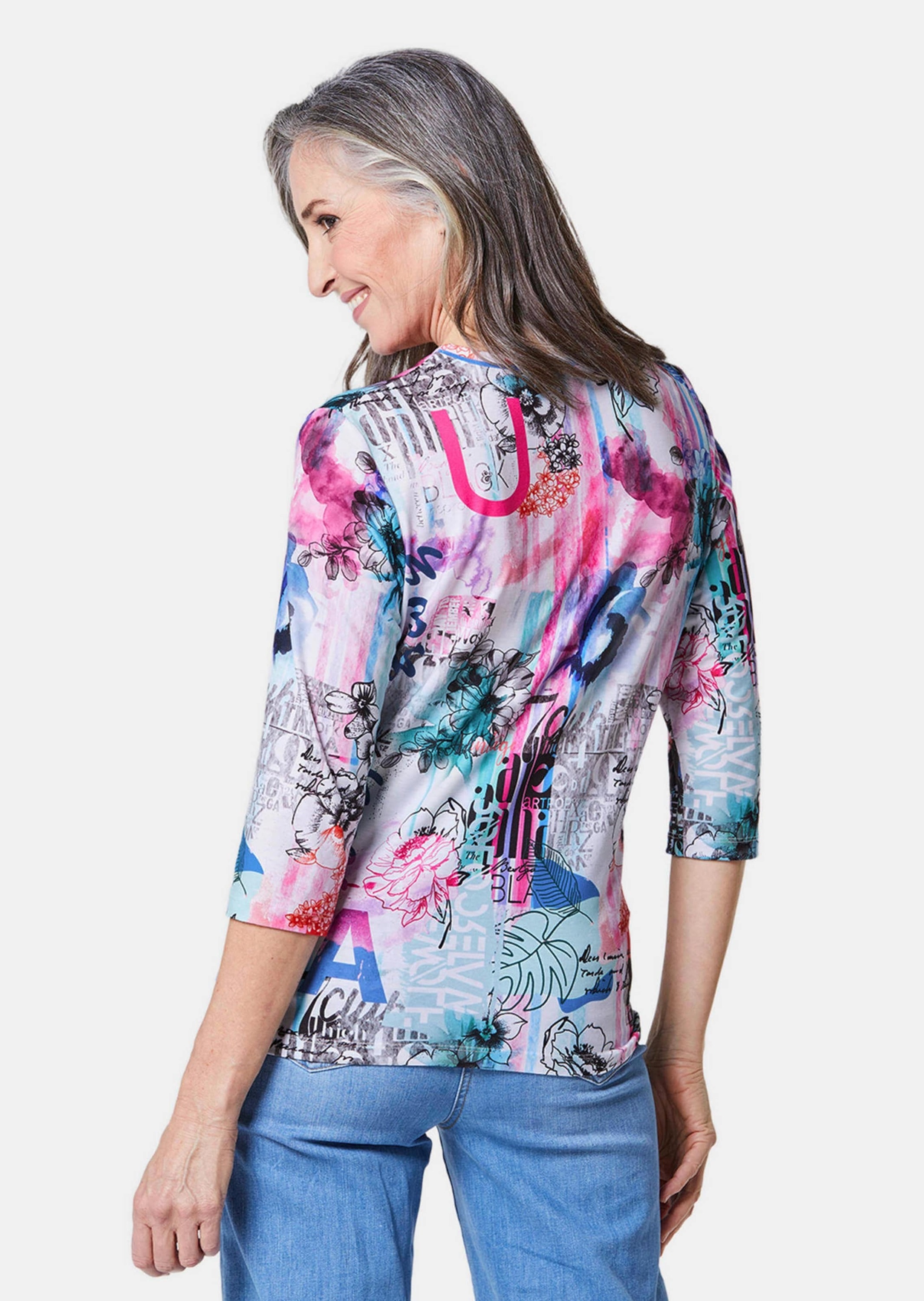 GOLDNER Print-Shirt »Druckshirt in kraftvollen Farben«