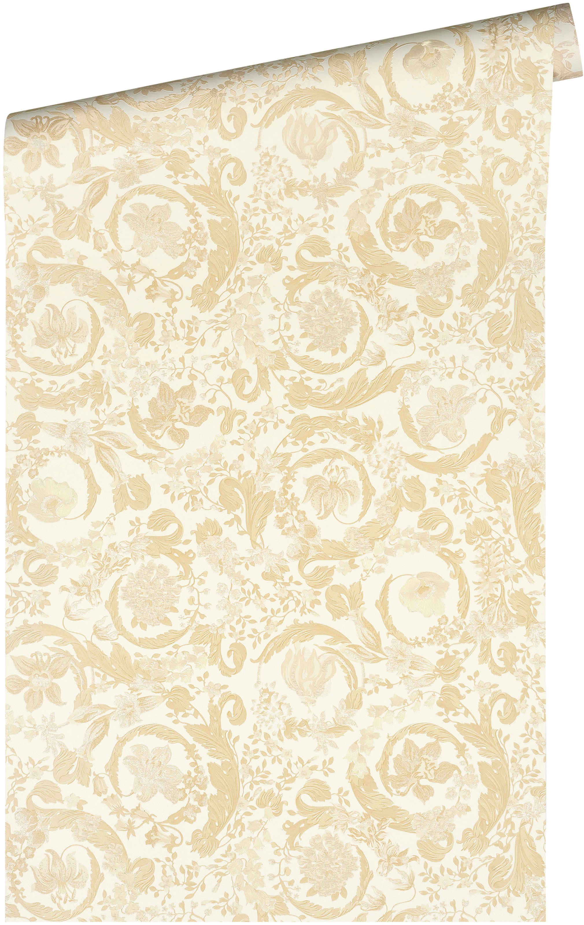 Versace Vliestapete »Wallpaper Versace 5 Floral« abstrakt | gemustert | leicht glänzend leicht strukturiert Designertapete Tapeten Wohnzimmer Schlafzimmer Küche Flur Design Optik