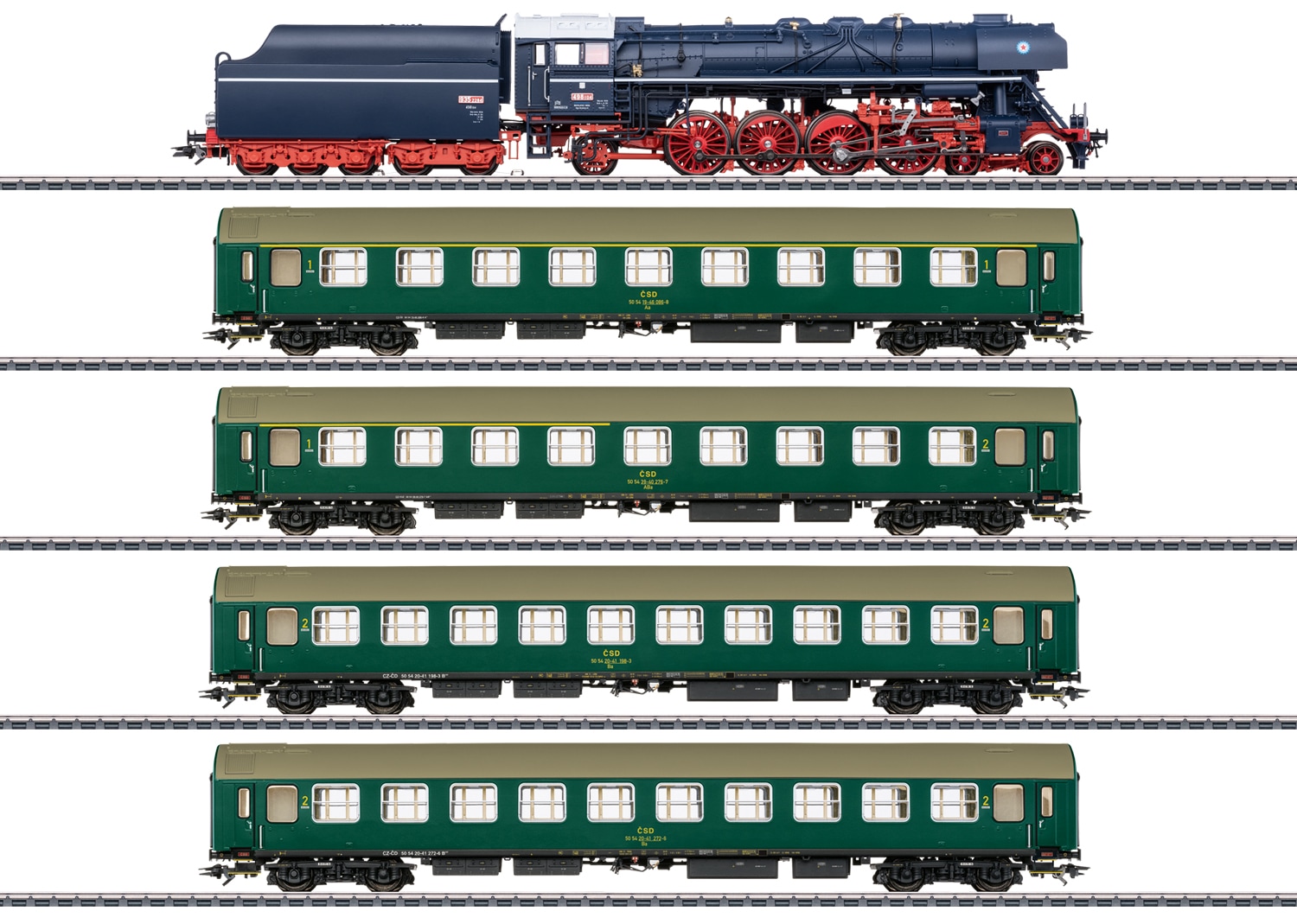 MÄRKLIN Kinder Modelleisenbahn Startpaket "Zugset Museumszug mit Albatros - 26498"bunt, Kunststoff, Metall, Modelleisenbahn-Fahrzeuge, mit Sound und