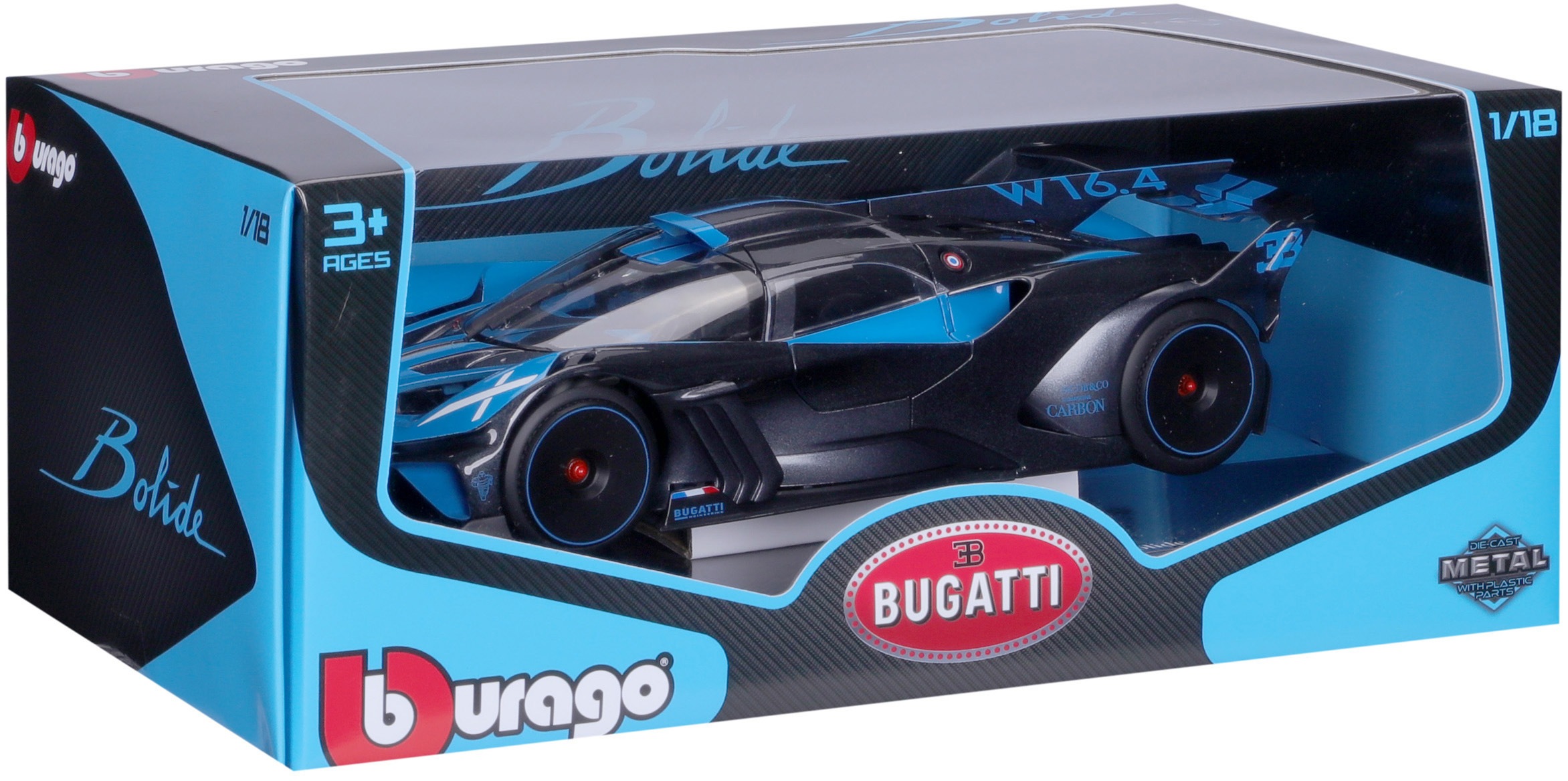 Bburago Sammlerauto »Bugatti Bolide, blau«, 1:18