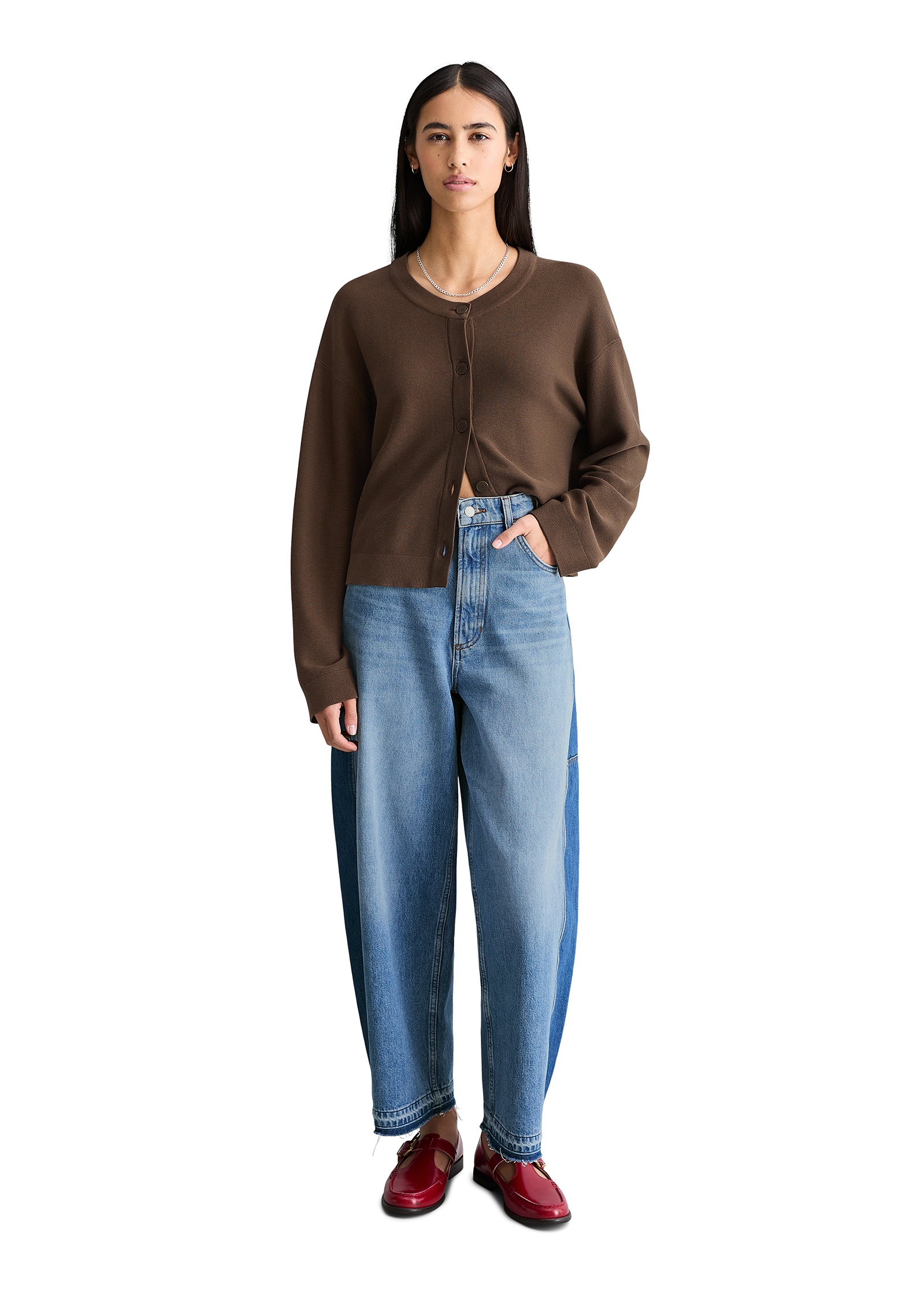 Marc O'Polo DENIM Cardigan »aus kompaktem Baumwollgarn«