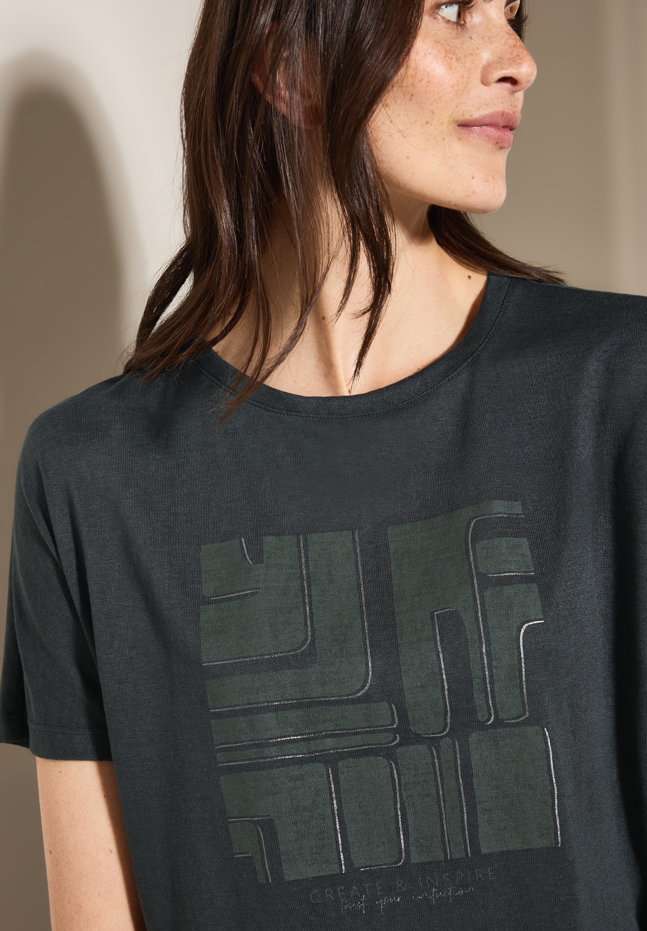 Cecil Print-Shirt, mit U-Boot-Ausschnitt günstig online kaufen