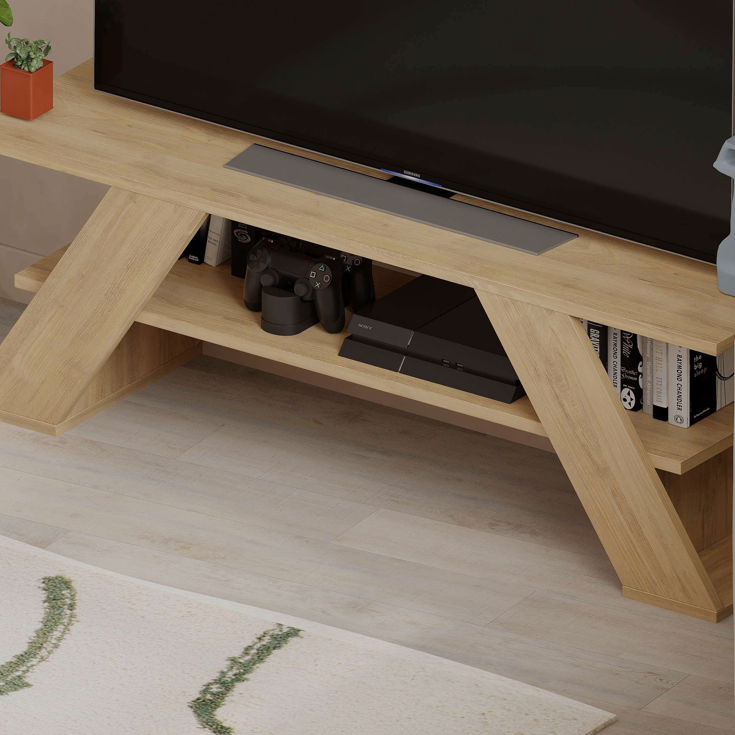 Decortie TV-Schrank »Farfalla TV Schrank«, (Packung), Einfache Montage,Platzsparend