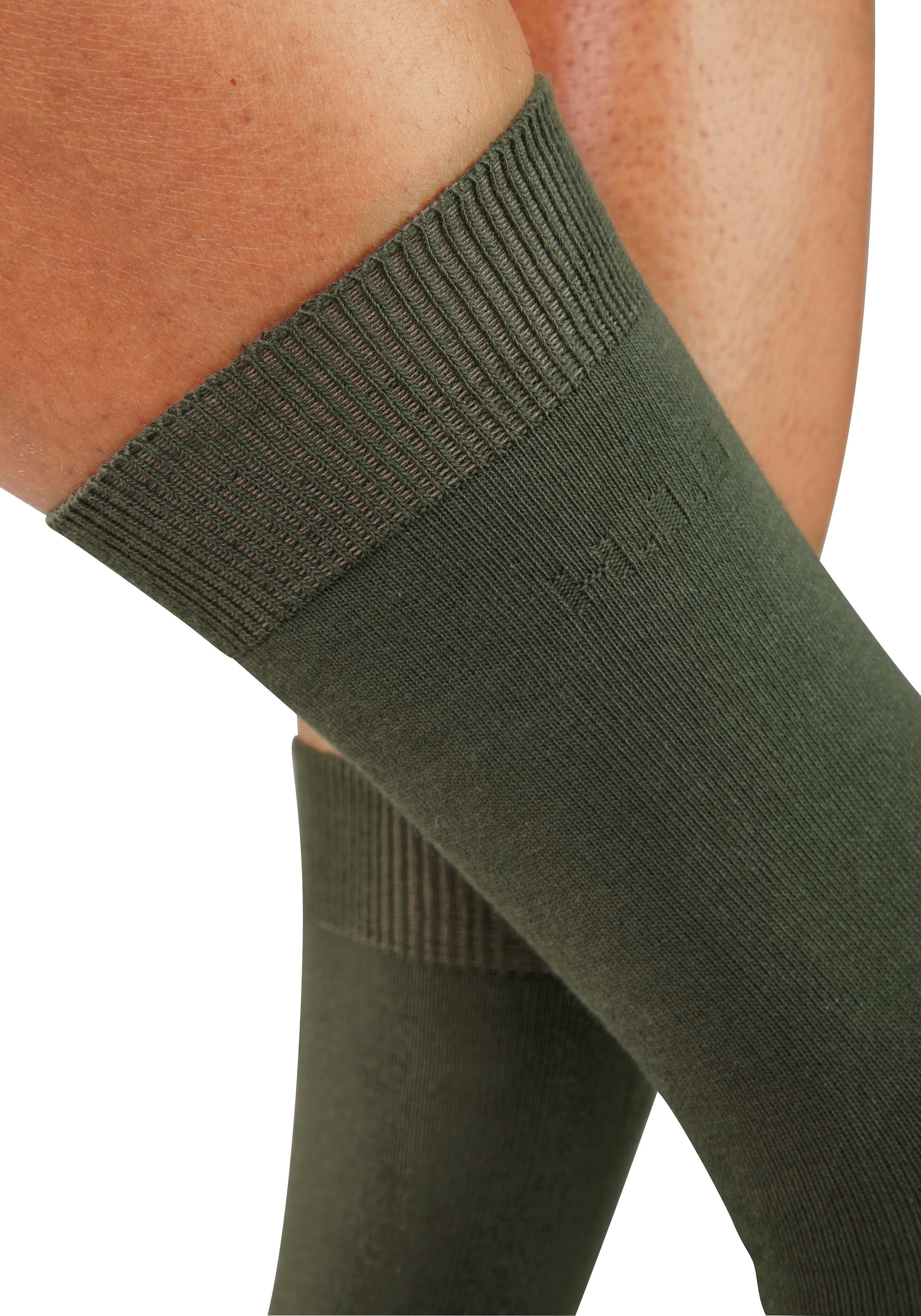 H.I.S Businesssocken »Herrensocken, Männdersocken, uni Anzugsocken,« Packung, 5 Paar tlg. mit klassischem Rippbündchen, ohne drückende Naht