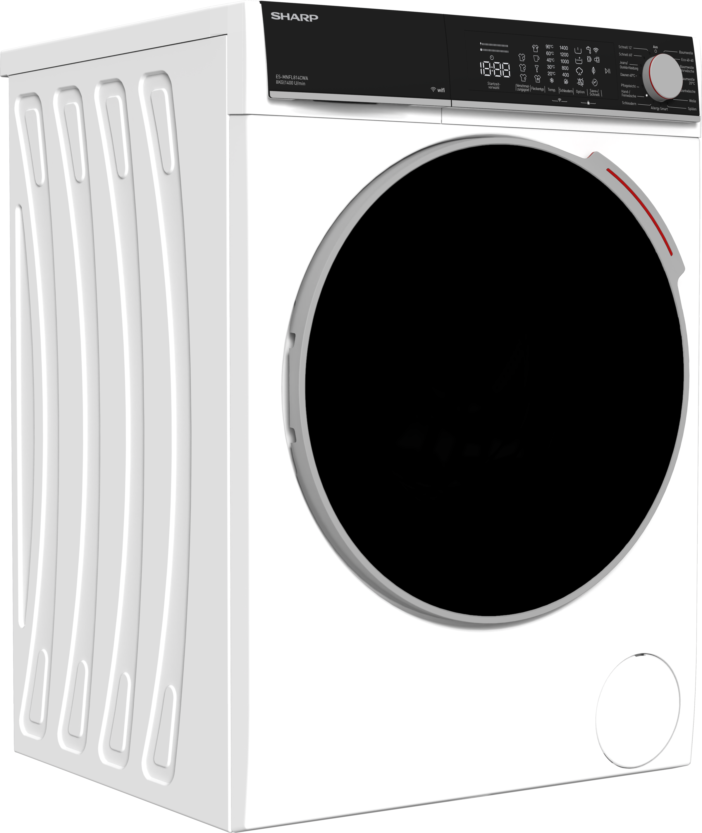 Sharp Waschmaschine Microfiber "ES-MNFL814CWA-DE" 8 kg 1400 U/min 8kg / +WI günstig online kaufen