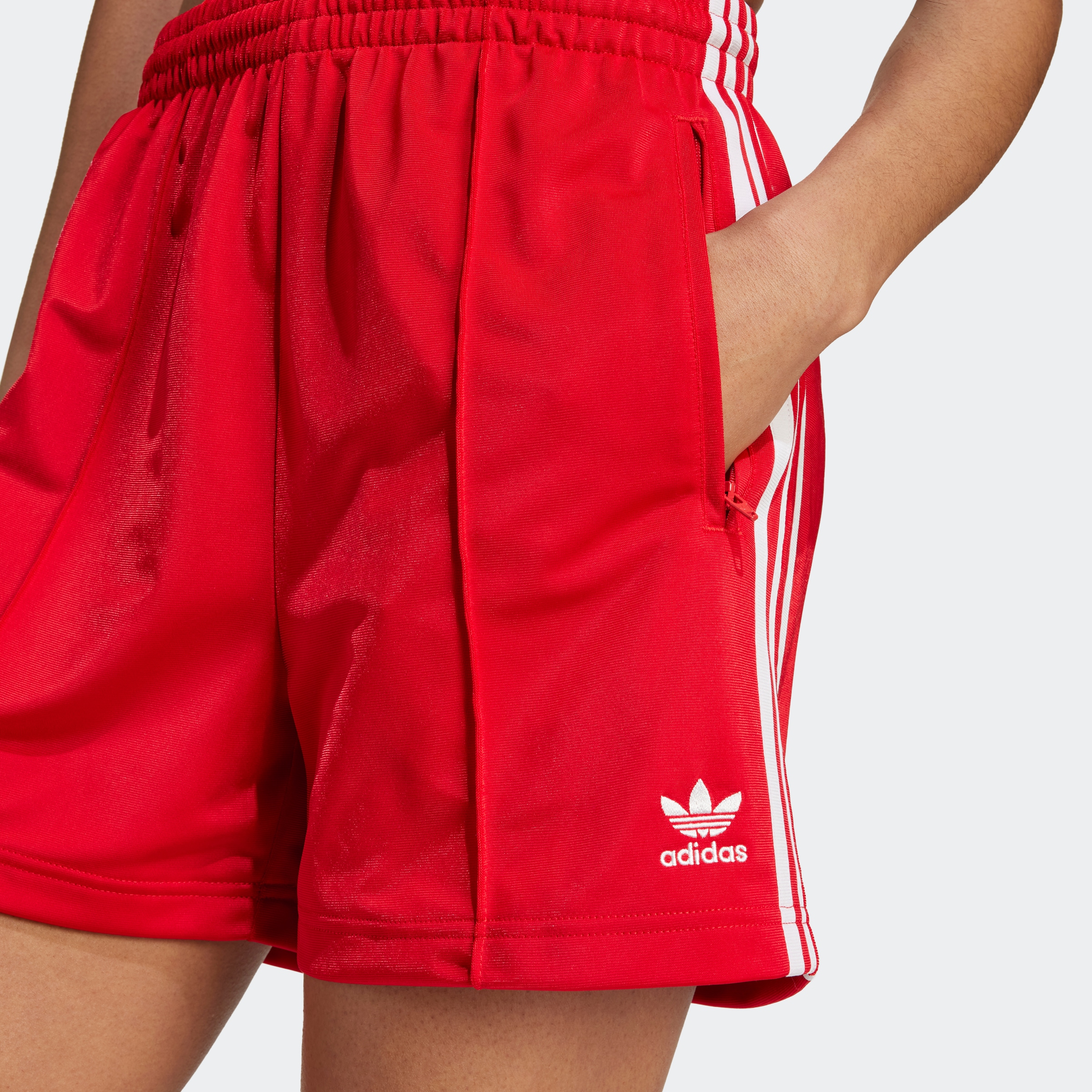 Adidas originals red shorts best sale