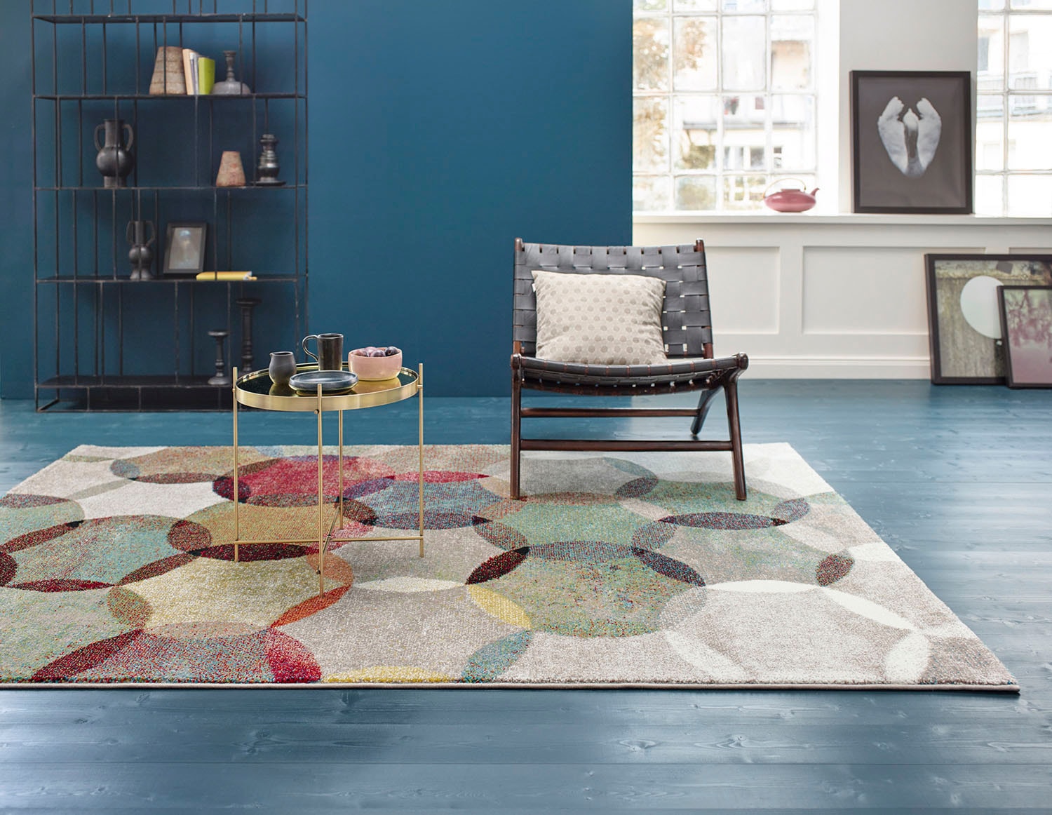 Esprit Teppich »Modernina ESP-3378«, rechteckig, 13 mm Höhe, weicher Kurzflor in modernem Design, Wohnzimmer, Schlafzimmer, bunt