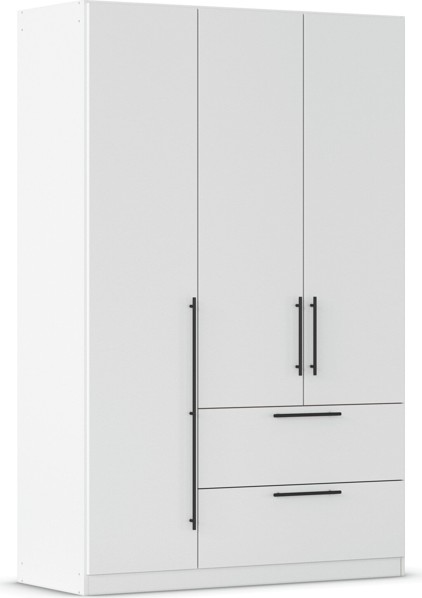 OTTO home Kleiderschrank "Mehrzweckschrank Aktenschrank Möbel Mietswohnung Schlafzimmer AVOLA" 3 verschiedene Ausstattungen BASIC/CLASSIC/PREMIUM (inkl. SOFT-CLOSE), mit hochwertigen Stangengriffen aus Metall in Schwarz MADE IN GERMANY