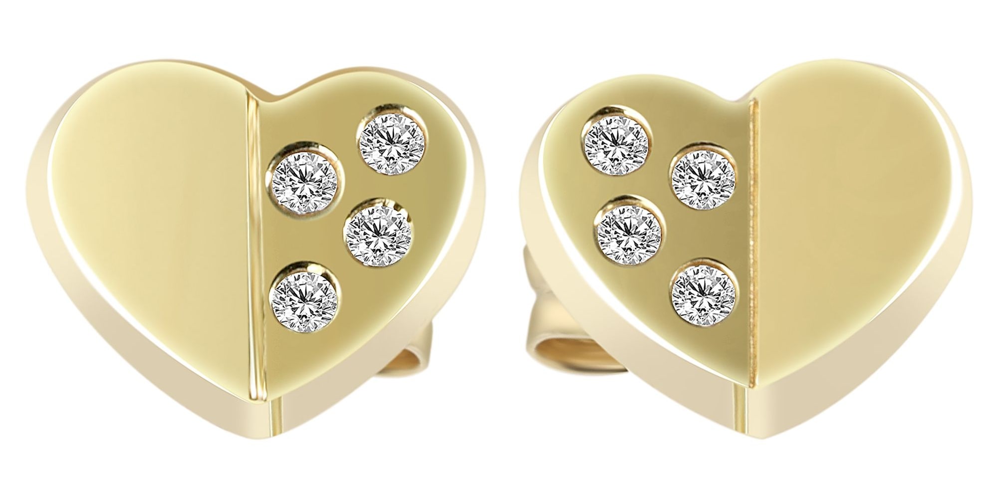 Adelia´s Paar Ohrhänger »Damen Ohrringe – Ohrstecker aus 333 Gold mit Zirkonia« Eine schöne Geschenkidee für jeden Anlass