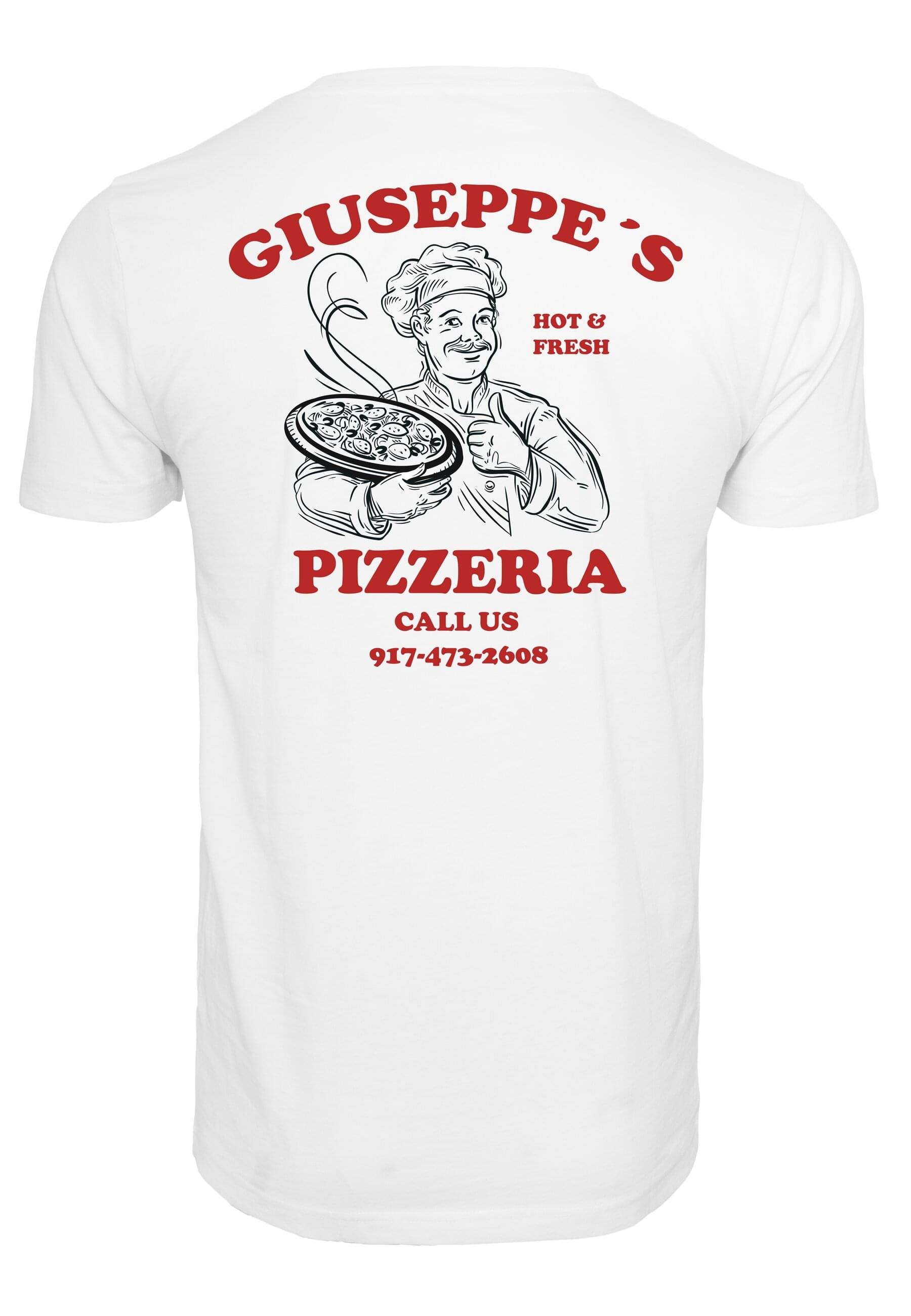 MisterTee Kurzarmshirt "MisterTee Herren Giuseppes Pizzeria Tee" günstig online kaufen