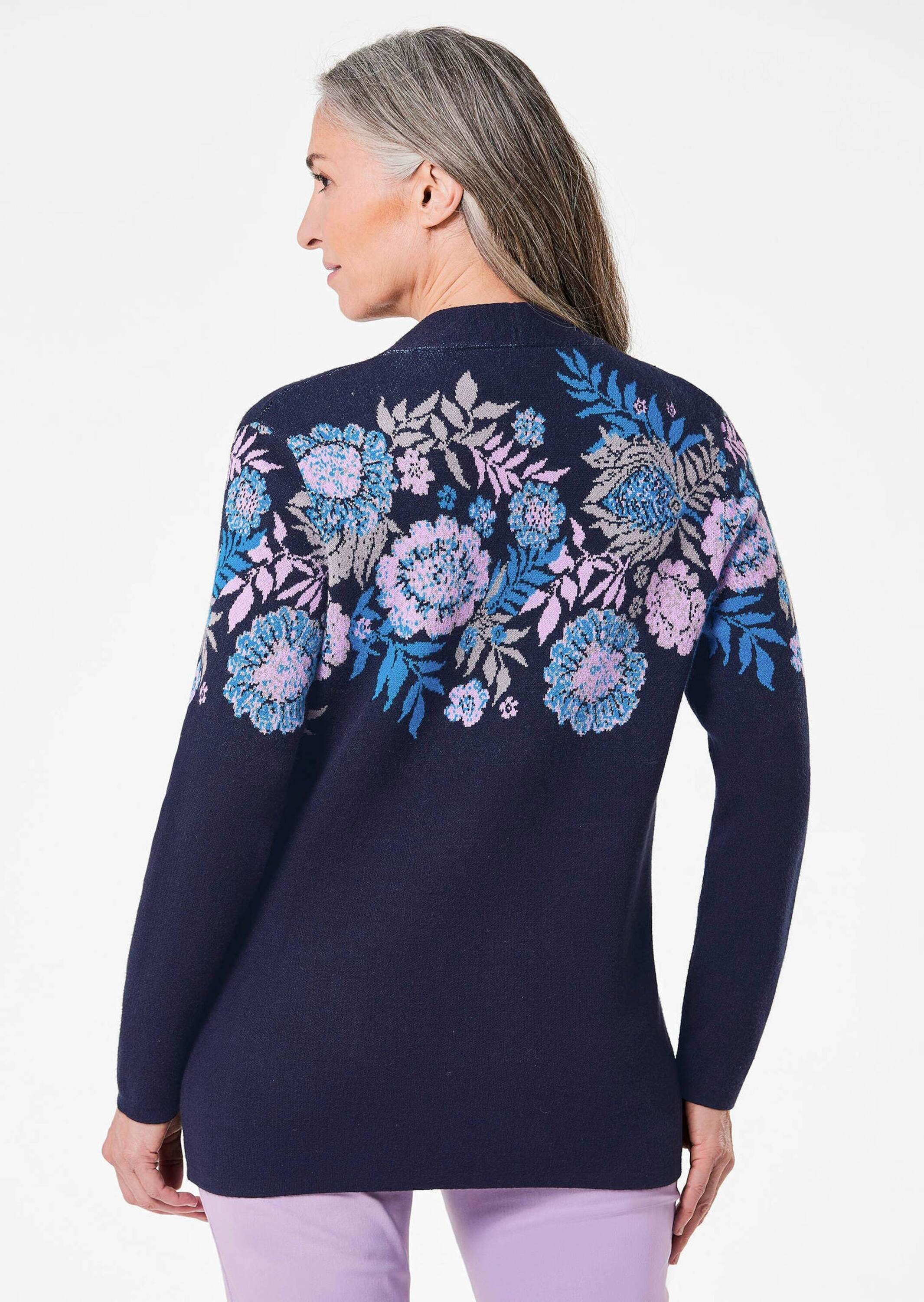 GOLDNER Strickpullover »Strickjacke Strickjacke mit V-Ausschnitt«