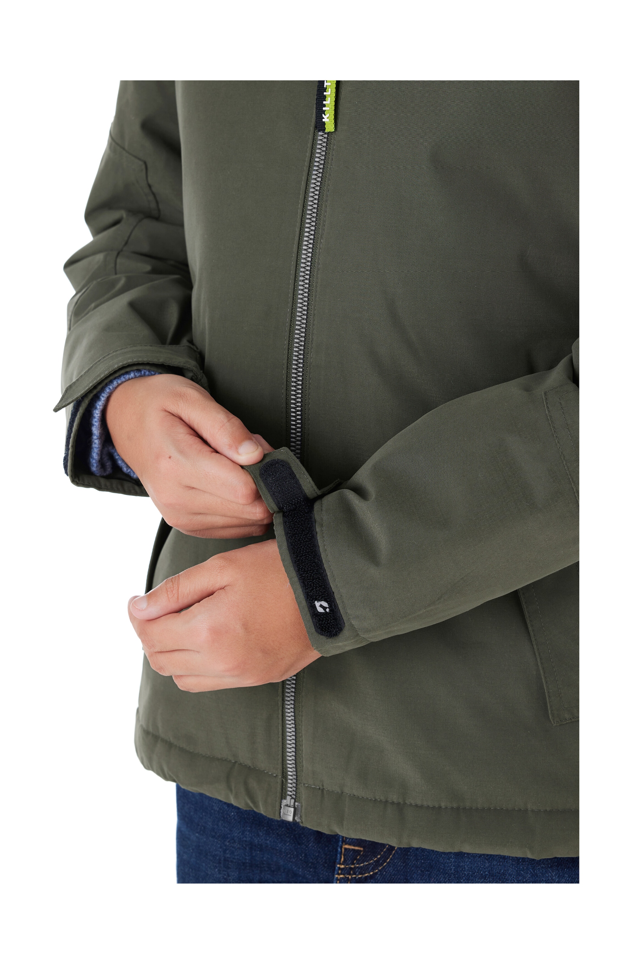 Killtec Funktionsjacke »KOW 377 BYS JCKT«, Wasserdichte Funktionsjacke mit Kapuze, warmem Futter und Kinnschutz