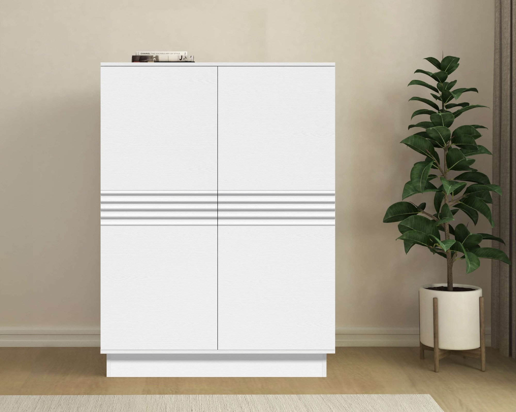 Home affaire Highboard "Angers" Kommode, Midischrank mit Push-to-open, 2 Ei günstig online kaufen