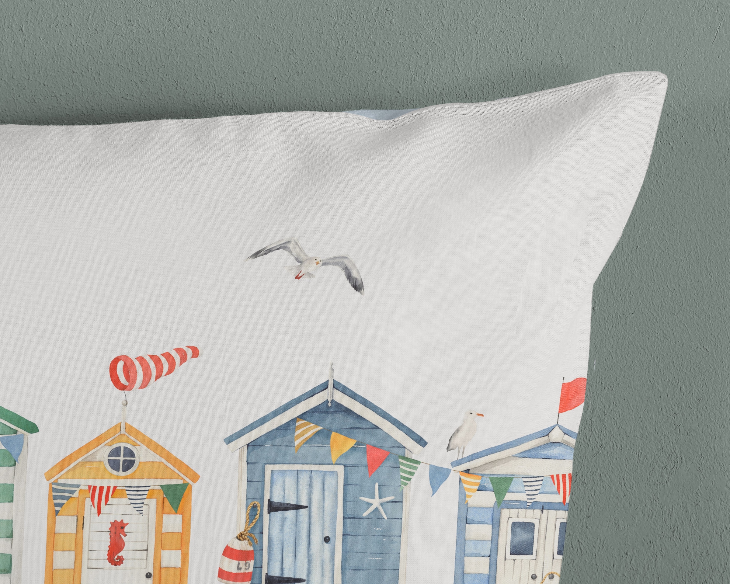 good morning Wendebettwäsche »Vacation« 2 100% Baumwolle, Renforcé, Reißverschluss, Wendeoptik, Strand