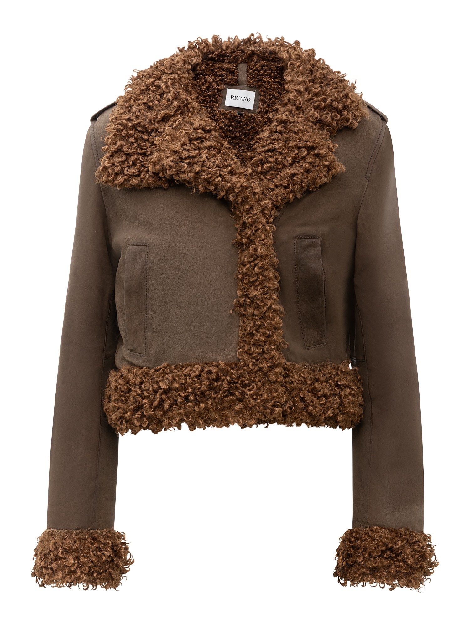 RICANO Bikerjacke "Lederjacke Natalia" Handgefertigt aus echtem Leder