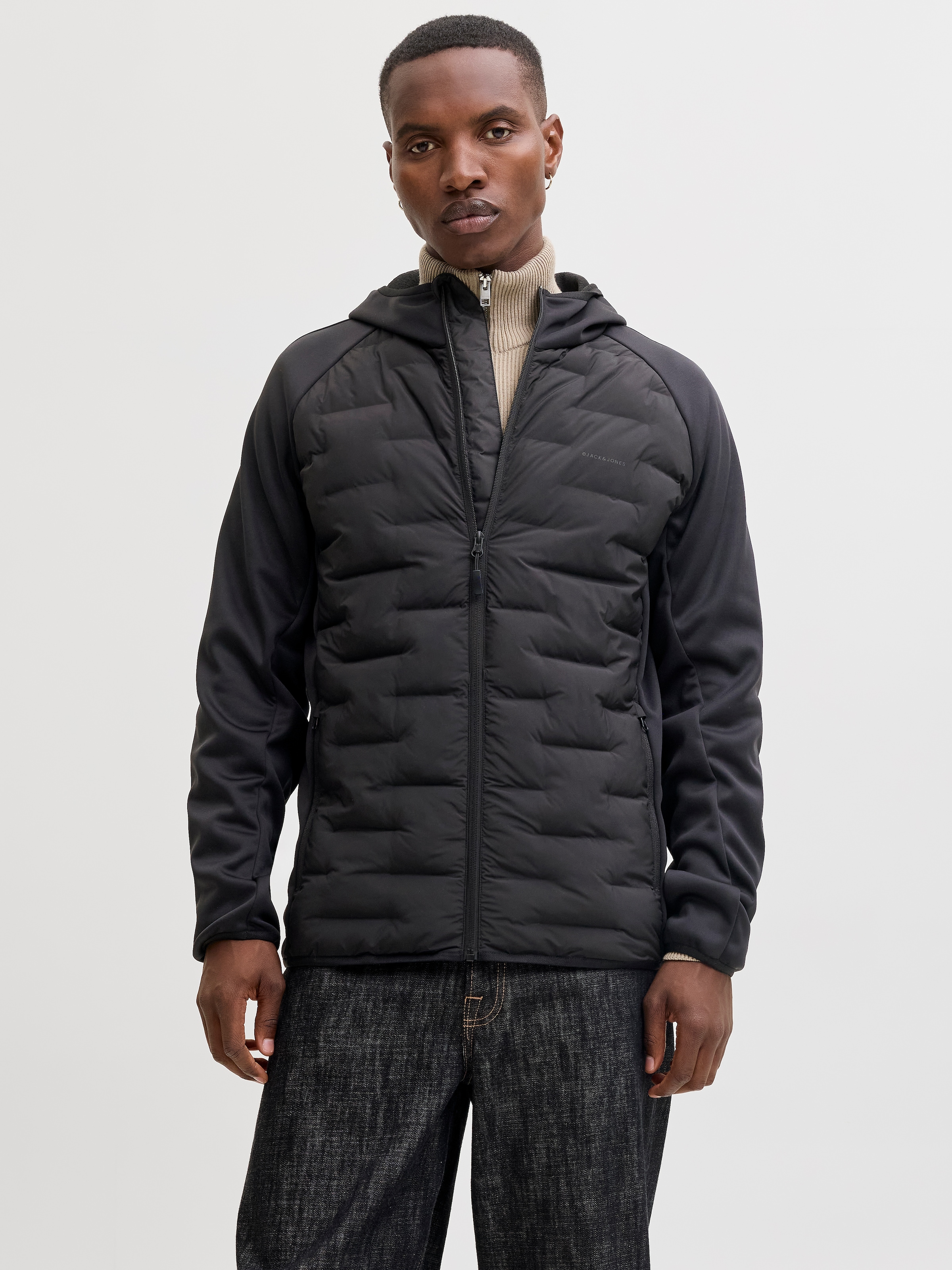 Jack & Jones Steppjacke "JJEPERFECT HYBRID JACKET NOOS" mit Kapuze mit Kapu günstig online kaufen