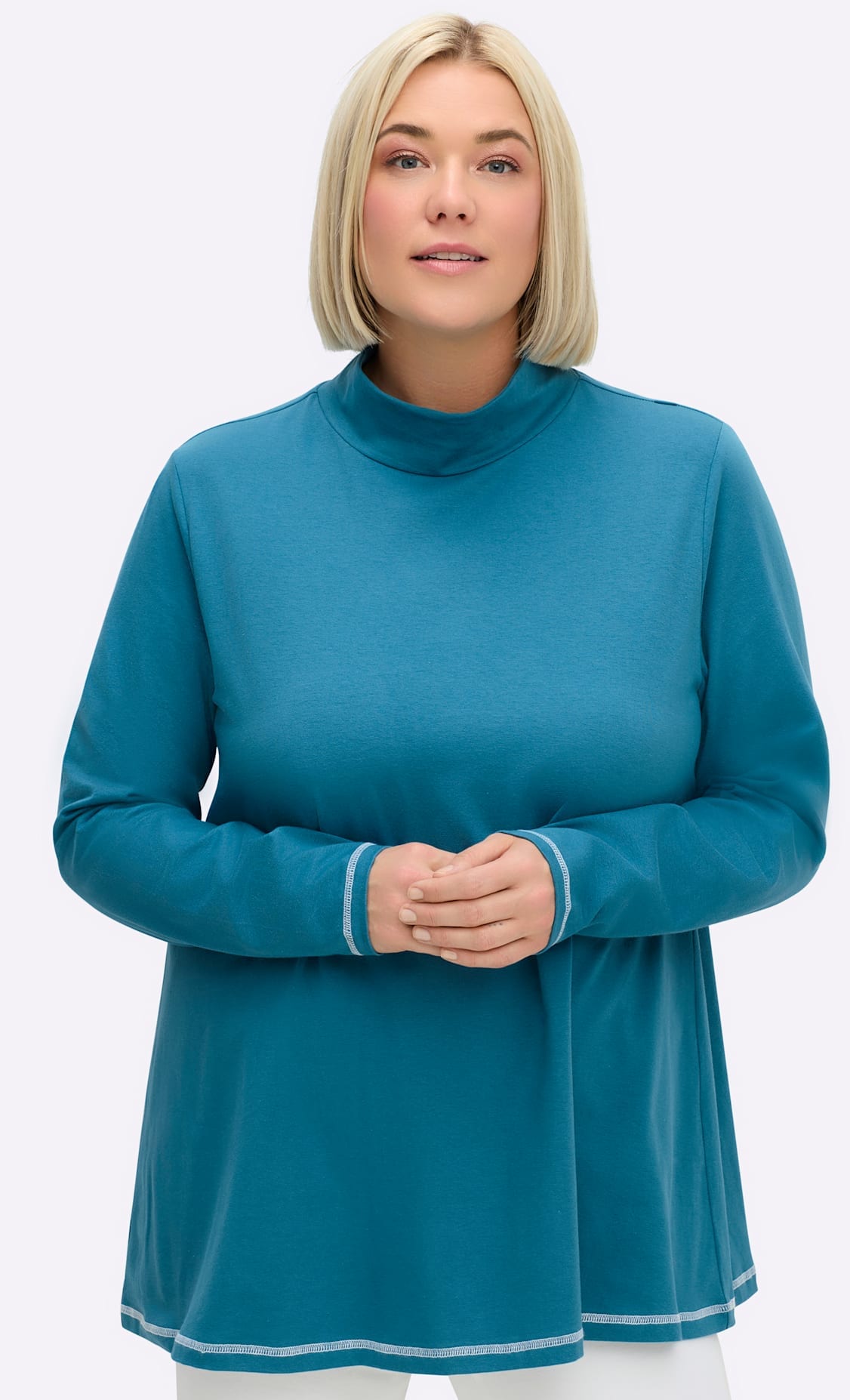 Sheego Rollkragenshirt "Rollkragen-Shirt" 1 Stk. günstig online kaufen