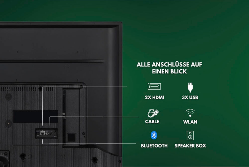 Hanseatic QLED-Fernseher »50Q850UDS«, 4K Ultra HD, Android TV-Smart-TV