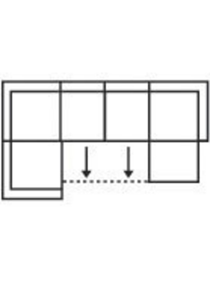 Thumbnail - Home affaire Wohnlandschaft "Falk klare Linien, zeitlos und komfortabel, U-Form" mit Federkern und wahlweise mit Bettfun...