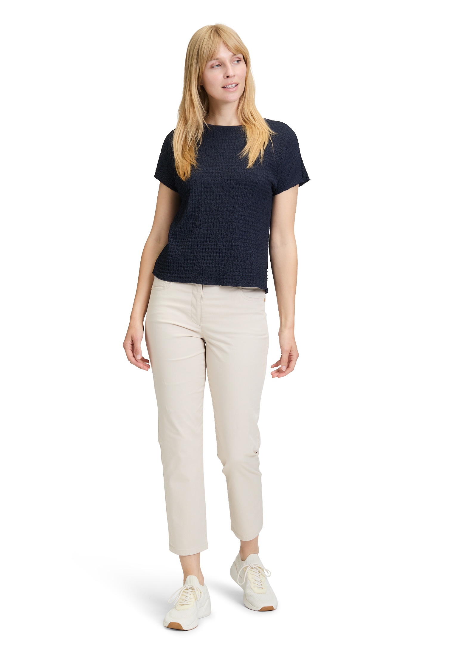 Betty Barclay Kurzarmshirt »Betty Barclay Damen Strukturshirt mit U-Boot-Ausschnitt«, (1 tlg.)