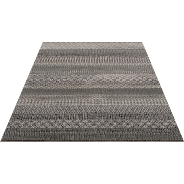 Timbers Teppich »Wisconsin«, rechteckig, Boho-Look, Berber-Optik,  Rauten-Design | BAUR