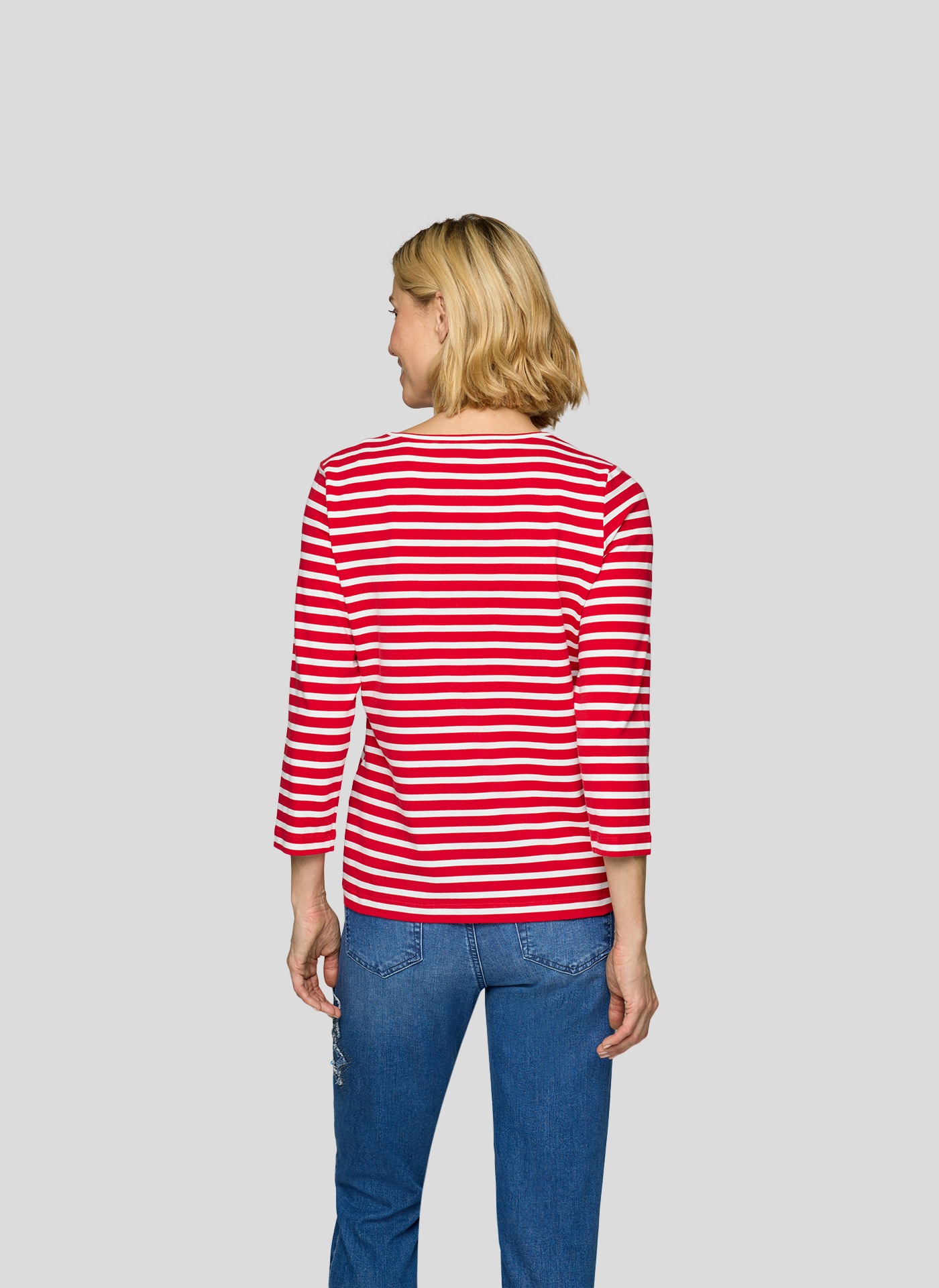 Thumbnail - Rabe 3/4-Arm-Shirt in Streifen-Optik