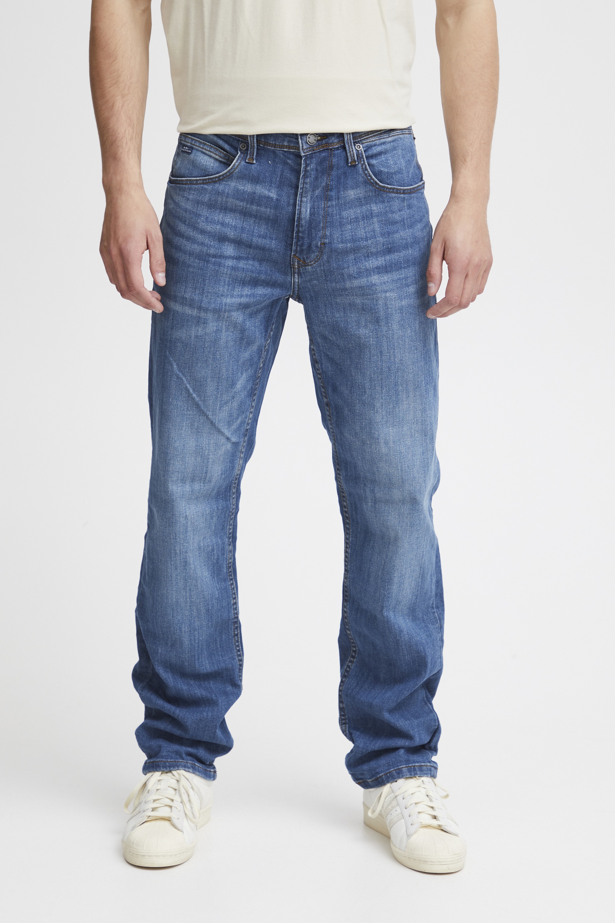 Bequeme Jeans BLEND "Bequeme Jeans BHRock", Herren, Gr. 29, Länge 32, blau (middle blau), Obermaterial: 98% Baumwolle CO. 2% Elasthan EL., Jeans
