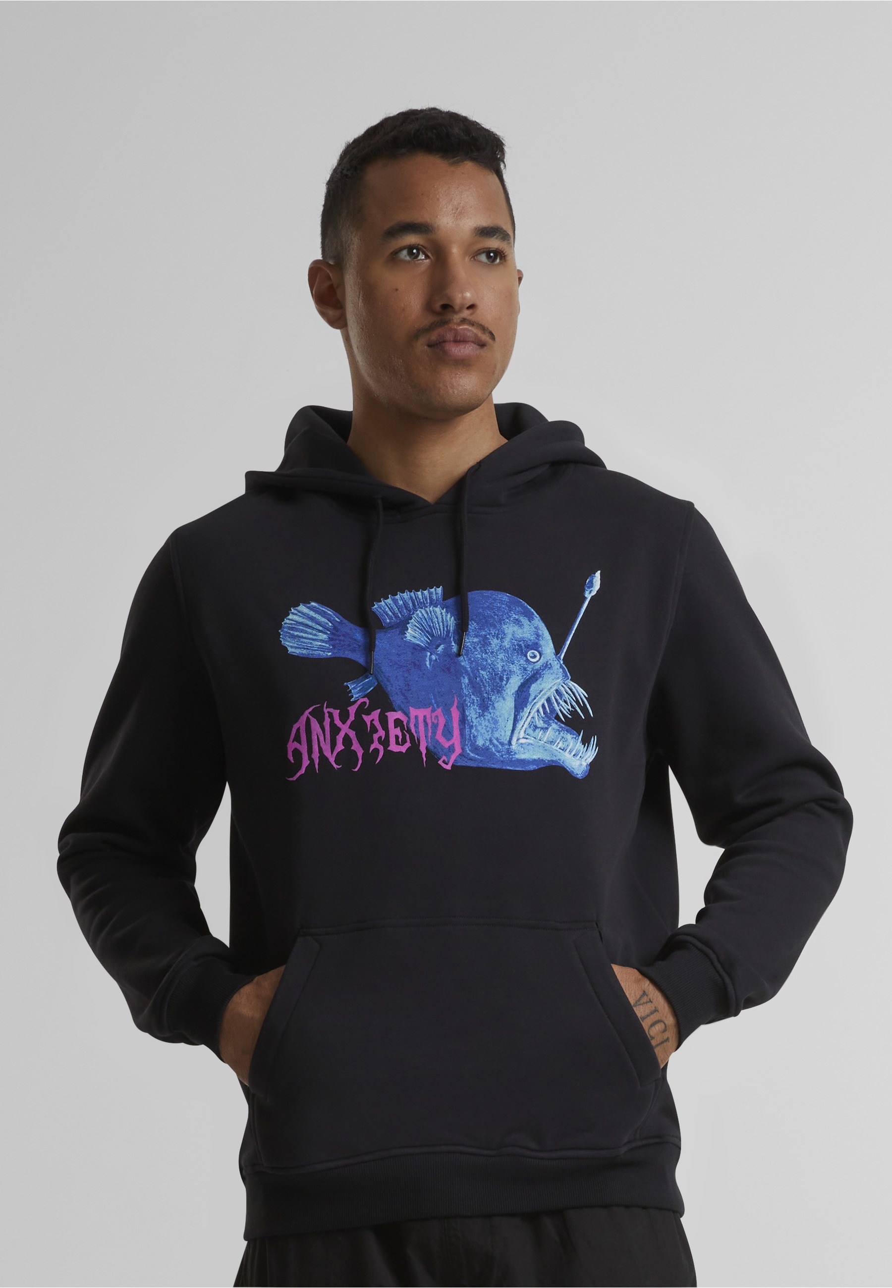 MISTERTEE MisterTee Herren Anxiety Hoody Black Size L 3