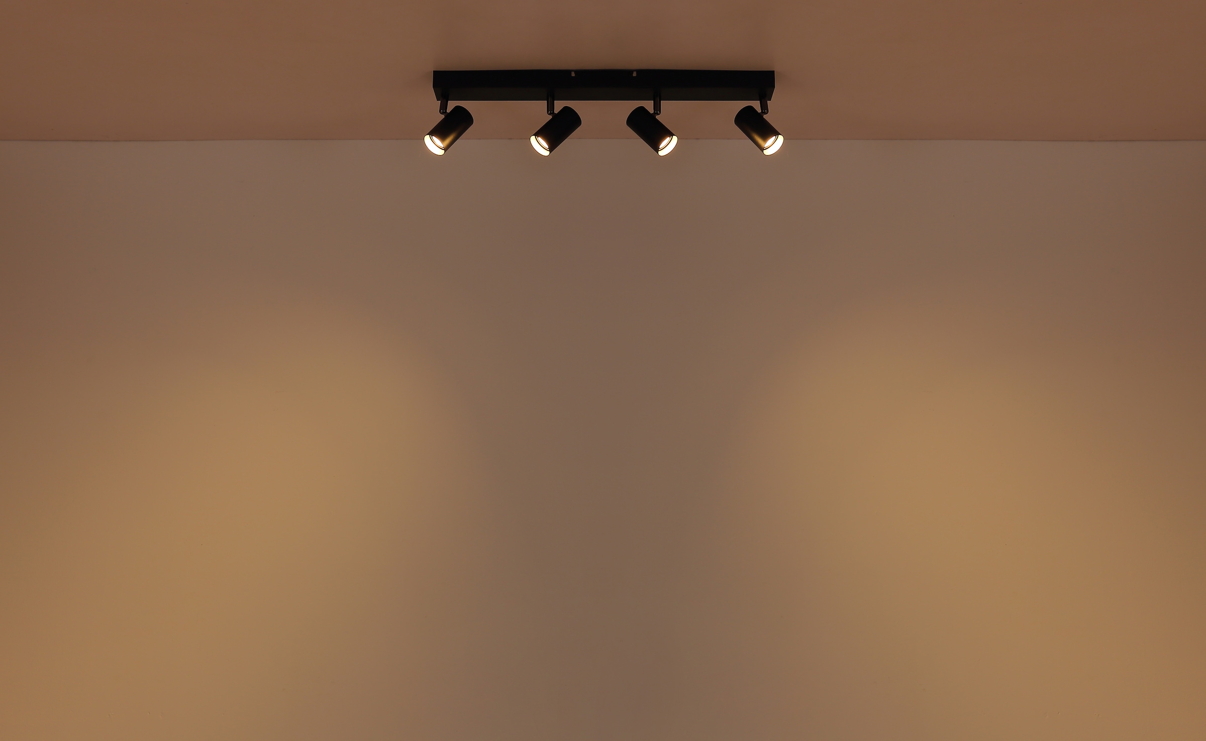 GLOBO LIGHTING Deckenspot »ESTE« LED-Modul 1 Stk. Warmweiß Schwenkbarer Strahler schwarz matt mit LED 4x 21W