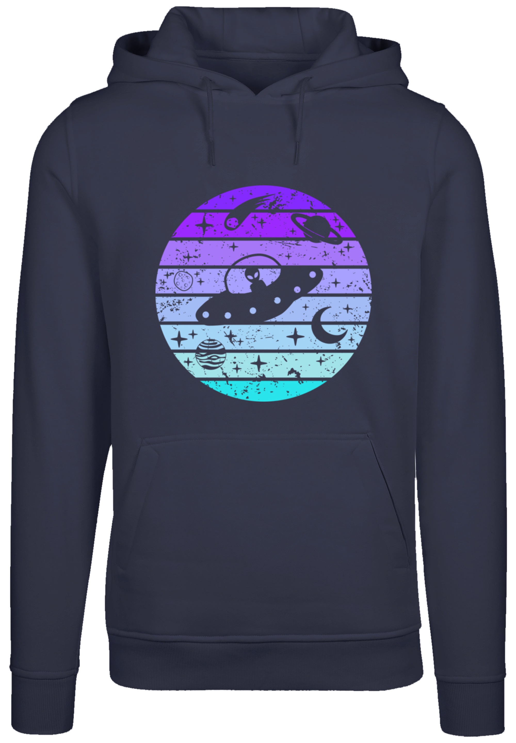 F4NT4STIC Kapuzenpullover "Retro Alien Weltraum Sonnenuntergang", Premium Q günstig online kaufen