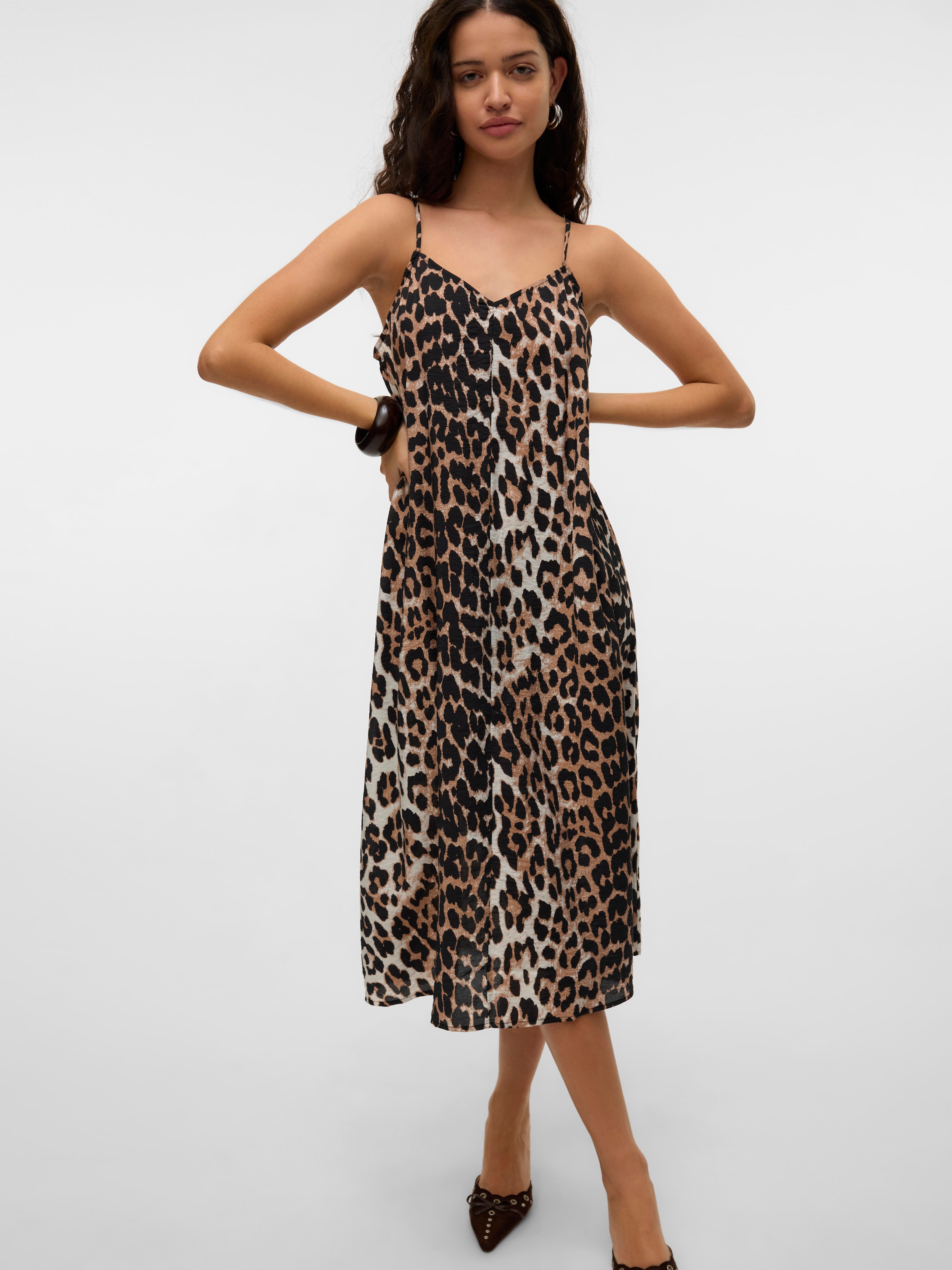 Vero Moda Spaghettikleid »VMJOSIE CALF SINGLET DRESS WVN GA NOOS«