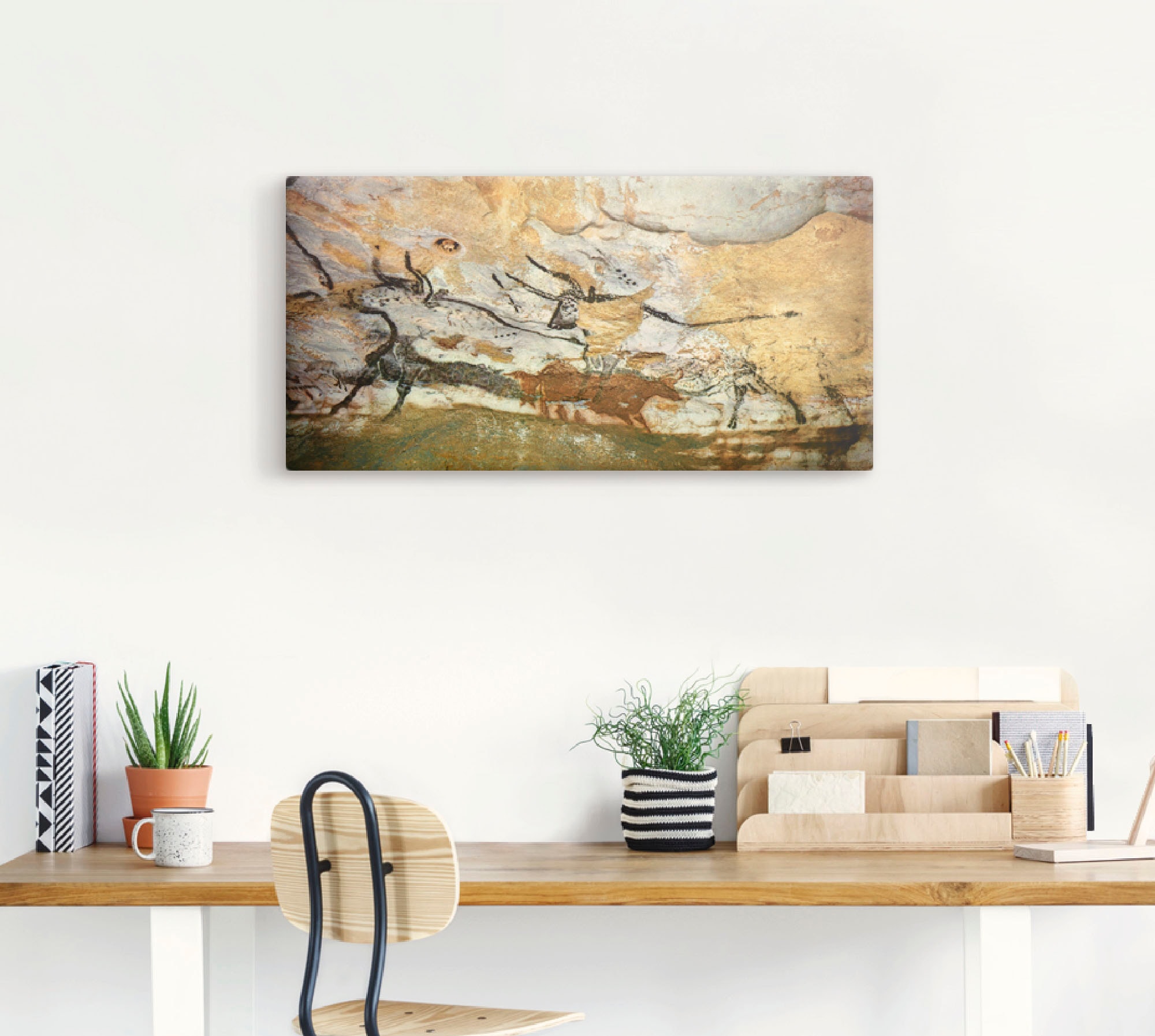 Artland Wandbild »Höhle von Lascaux Stiere«, Wildtiere, (1 St.), als Leinwandbild, Poster, Wandaufkleber in verschied. Größen