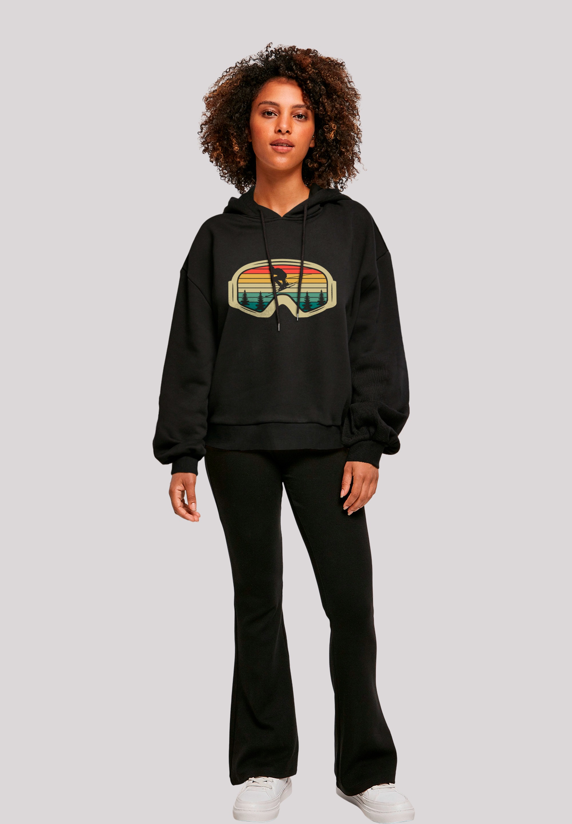 F4NT4STIC Sweatshirt »Retro Skibrille Wintersport«, Premium Qualität