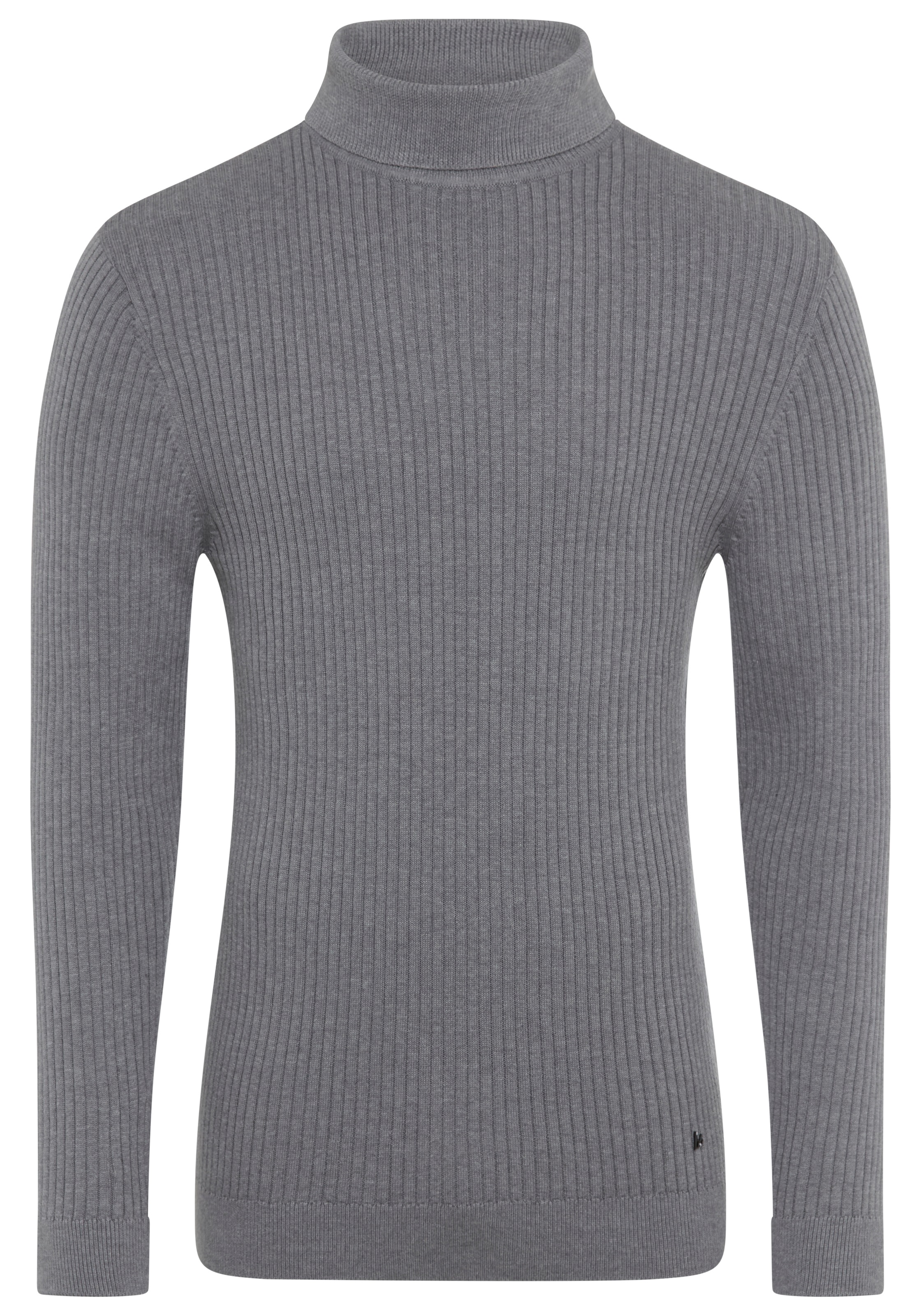 Bruno Banani Rollkragenpullover, in Rippenqualität