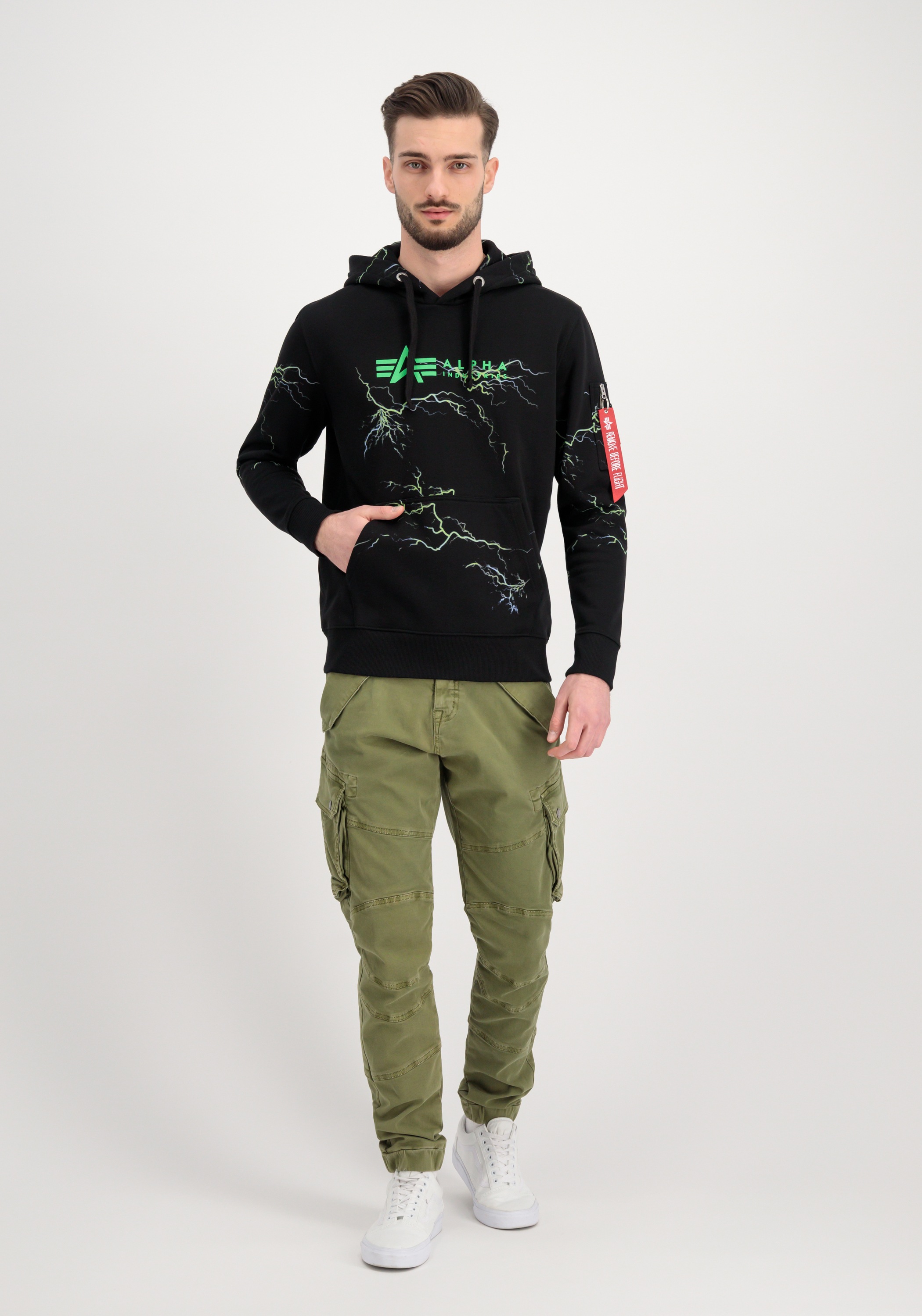 Alpha Industries Hoodie »Alpha Industries Men - Hoodies Lightning AOP Hoodie«
