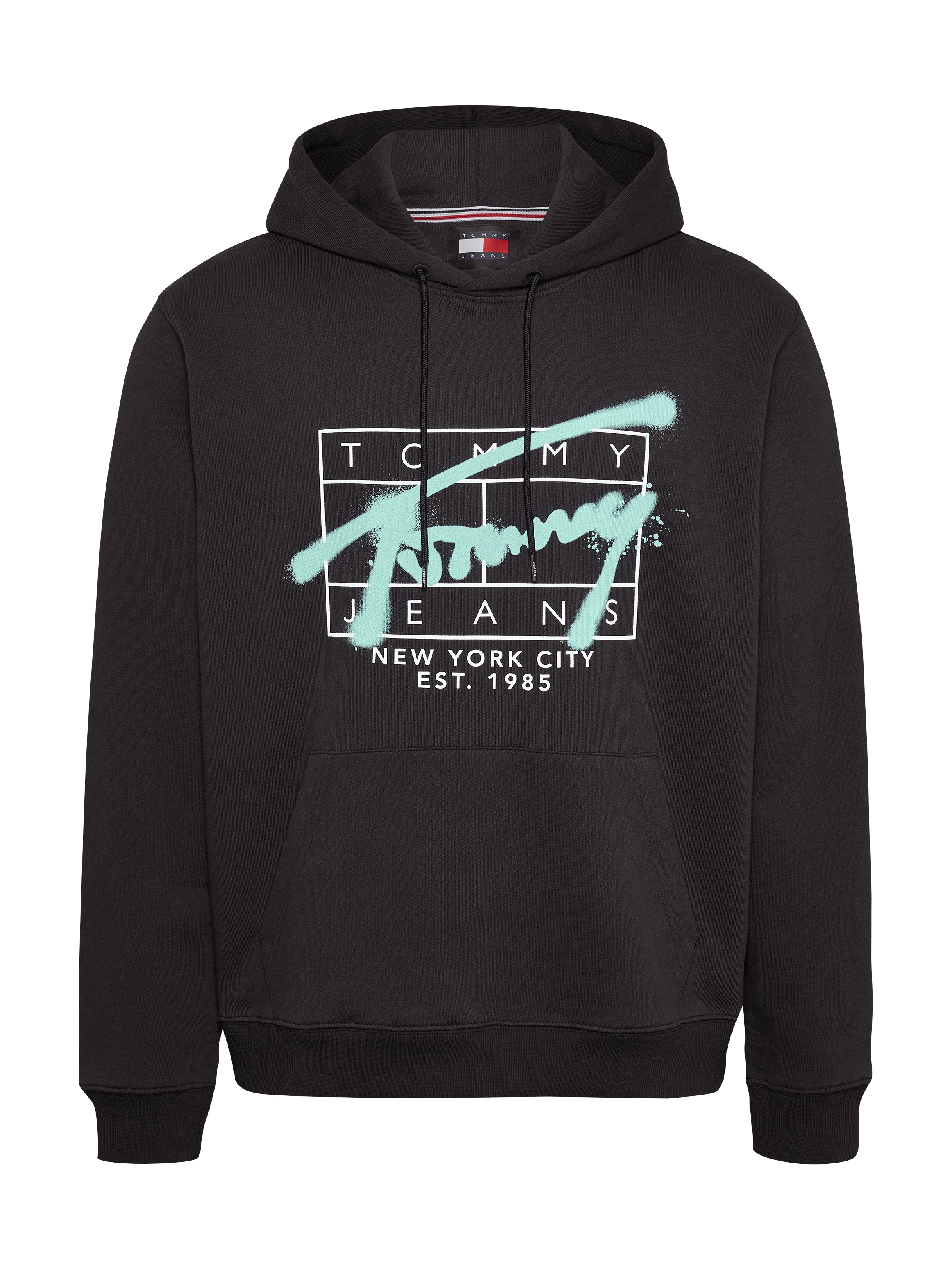 Tommy Jeans Hoodie »TJM REG SPRAY HOODIE«, Tommy Jeans-Graffiti-Signatur-Logo auf Brust