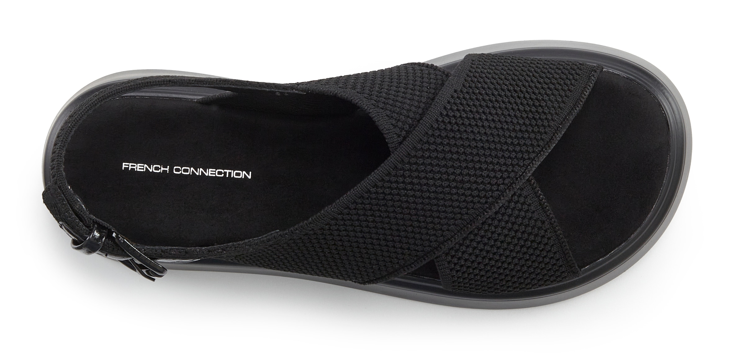 French Connection Sandalette »Sandale, Pantolette,«  Mule, Sandale, offener Schuh mit Plateauabsatz VEGAN