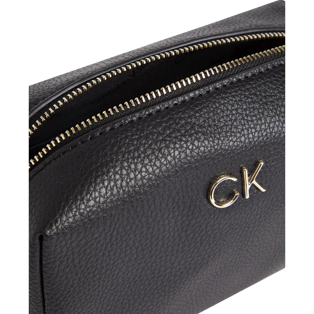 Calvin Klein Kosmetiktasche »RE-LOCK COSMETIC POUCH PBL«, mit goldfarbenen Details