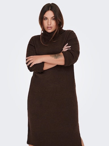 ONLY CARMAKOMA Strickkleid »CARBRANDIE L/S ROLL NECK DRESS KNT NOOS«