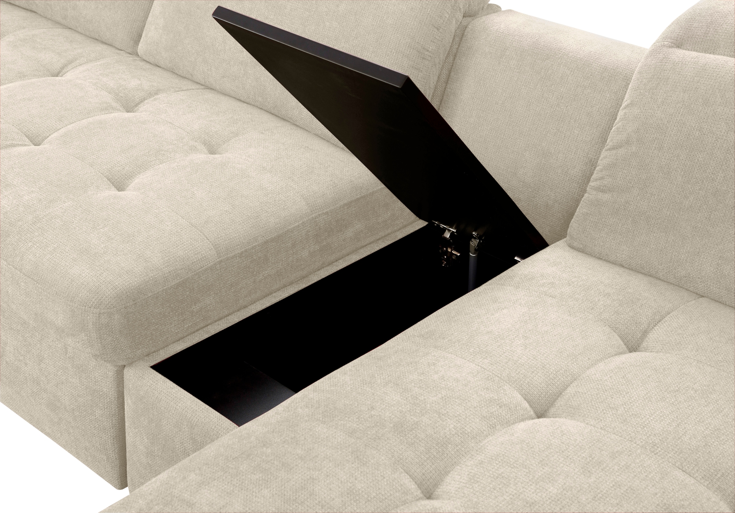 sit&more Wohnlandschaft »Stardust U-Form«, inklusive Kopfteilverstellung, Armlehnenfunktion und Tischelement