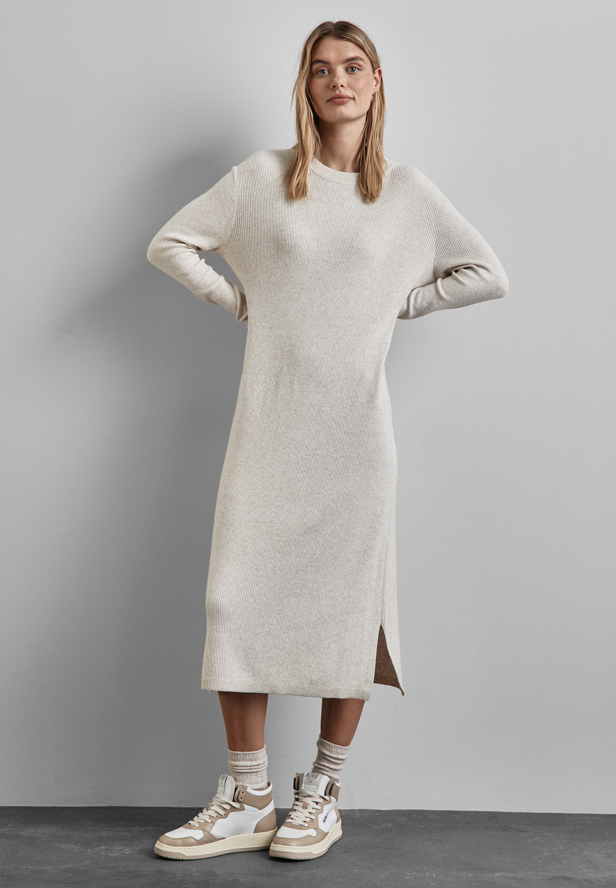 STREET ONE Strickkleid Reißverschlusstaschen soft und trageangenehm günstig online kaufen