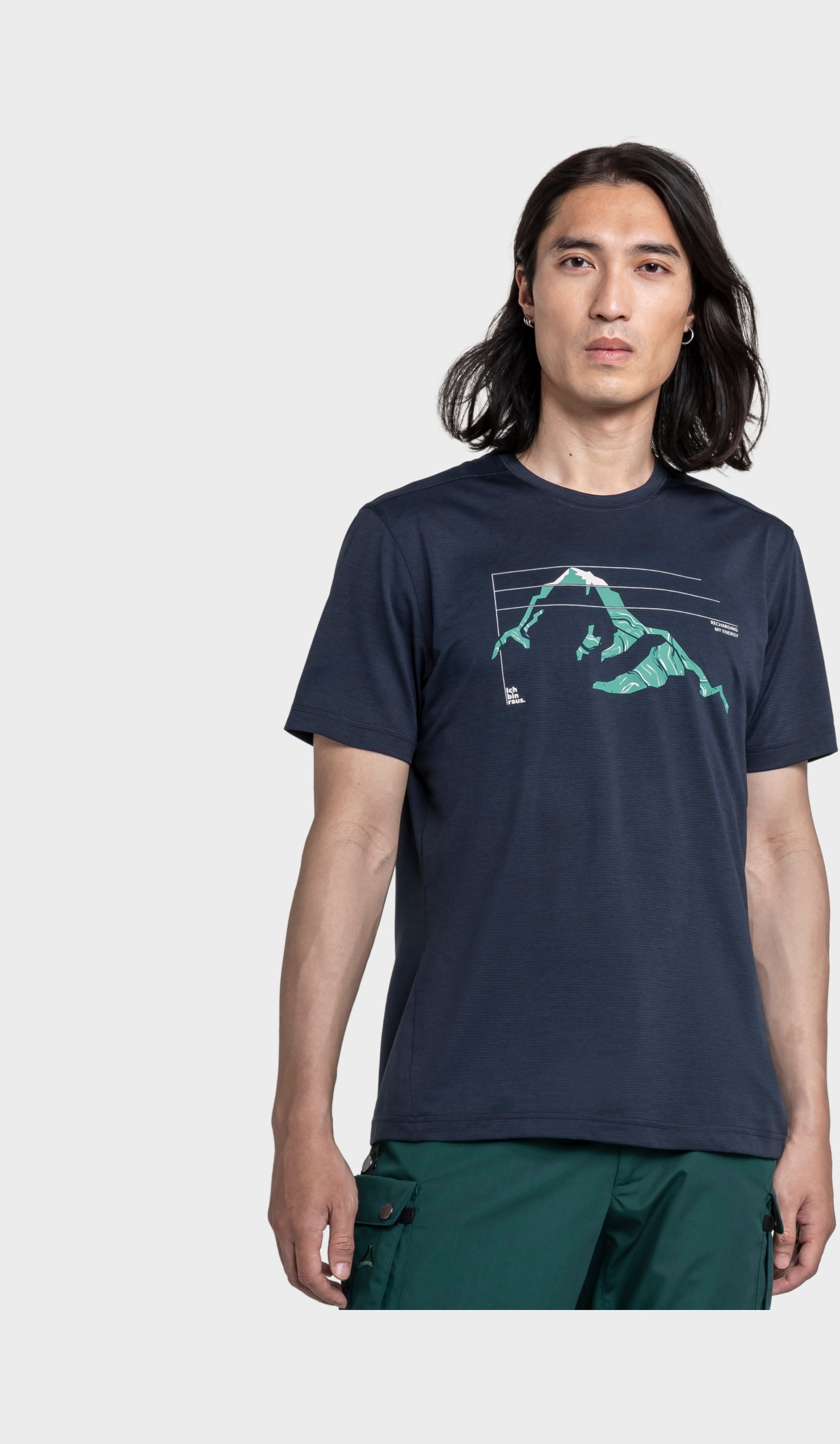 Funktionsshirt SCHÖFFEL "CIRC T Shirt Sulten M", Herren, Gr. 54, 0882, blau, Oberstoff: 100% Polyester, Rundhals, Shirts Funktionsshirt 2