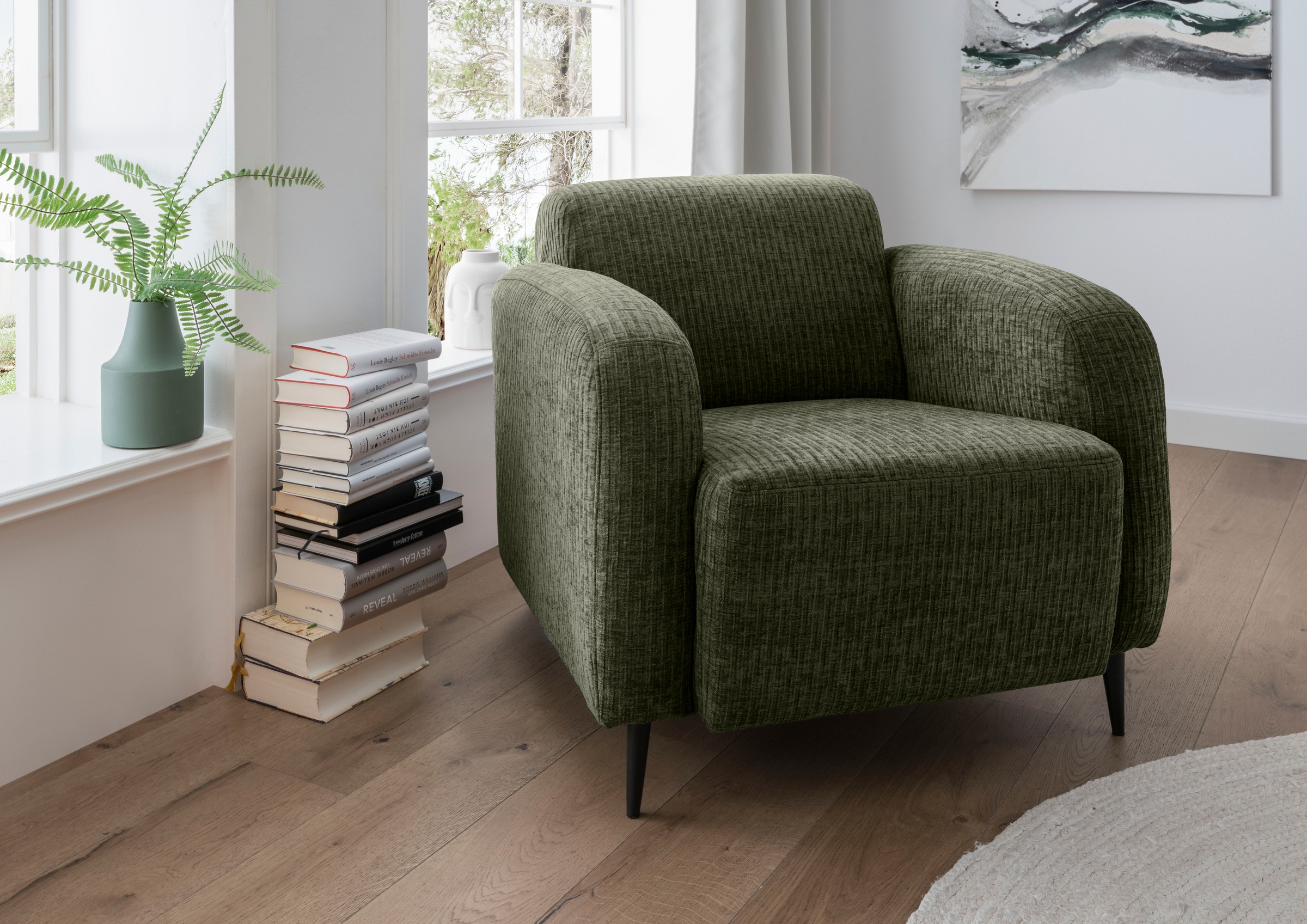 Home affaire Cocktailsessel "Marone Loungesessel, bequem, Breite 85cm, bodenfrei" auch als 2-Sitzer und 3-Sitzer erhältlich