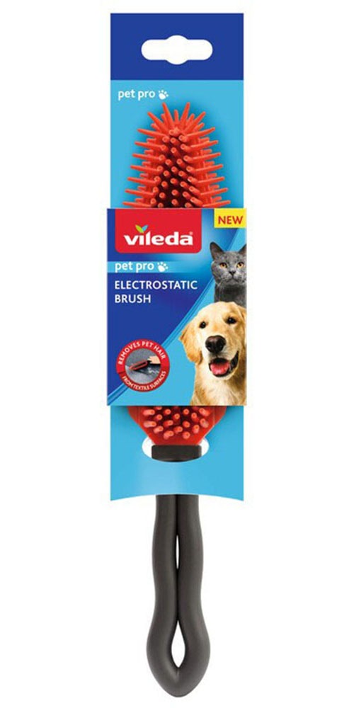 Vileda Tierhaarentferner »Vileda Pet Pro Elecrostatic Brush«, 1 St., aus Gummi, Elektrostatische Bürste zur einfachen Tierhaarentfernung