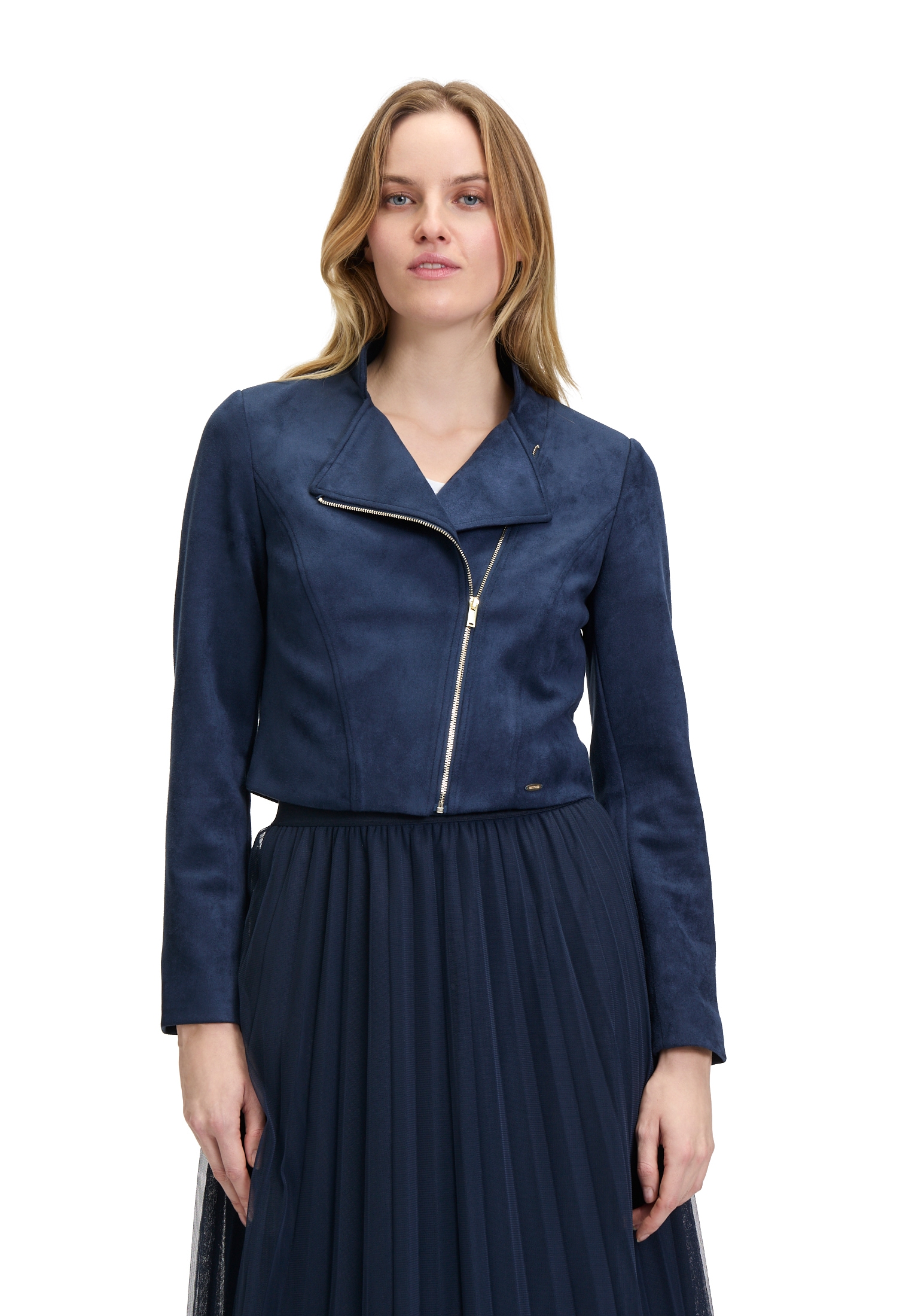 Betty&Co Jackenblazer "Betty & Co Damen Bikerjacke mit Stehkragen", Materia günstig online kaufen