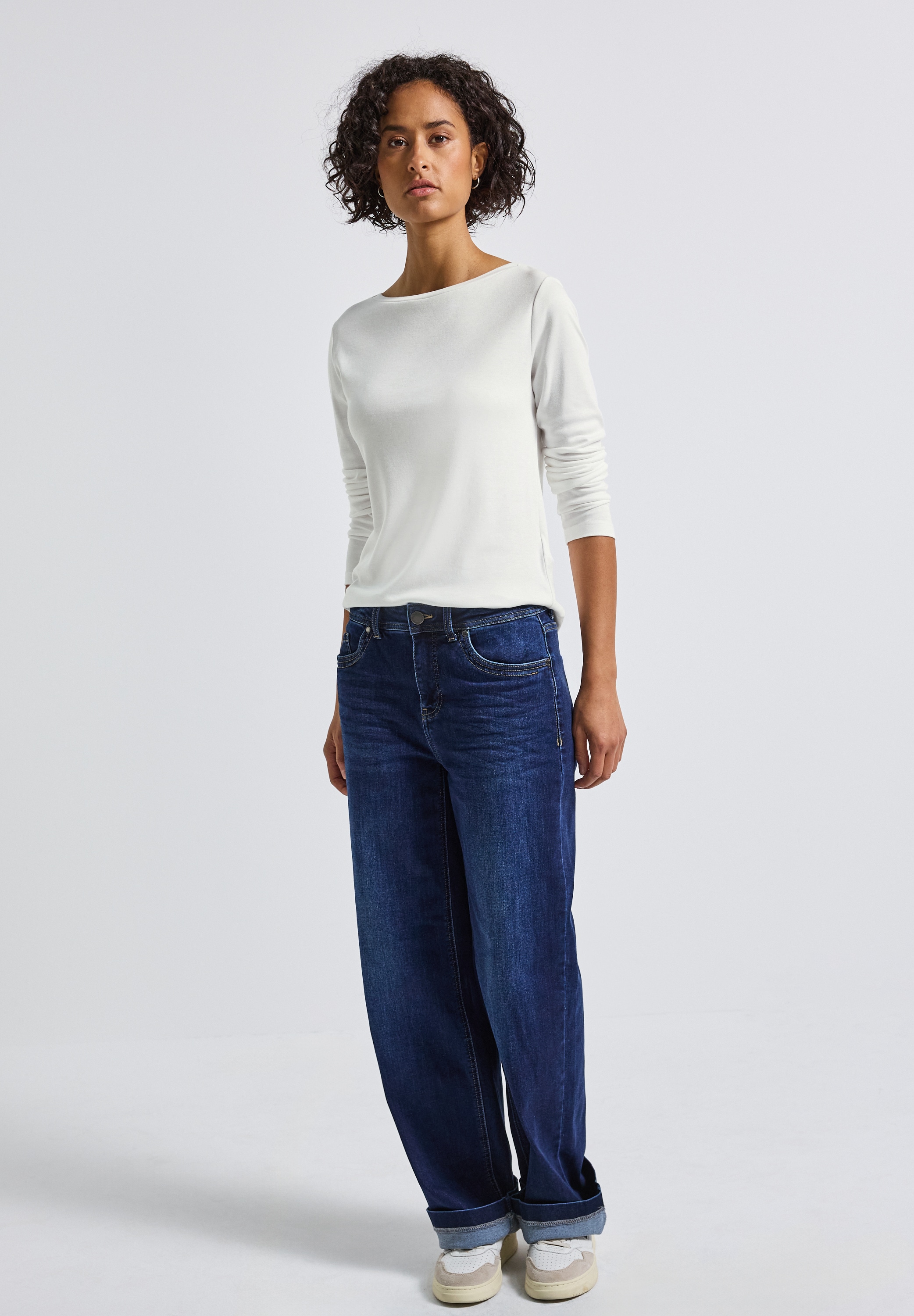STREET ONE Langarmshirt, im soften Baumwoll-Mix